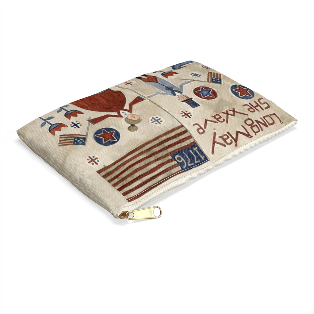 Long May She Wave Accessory Pouch