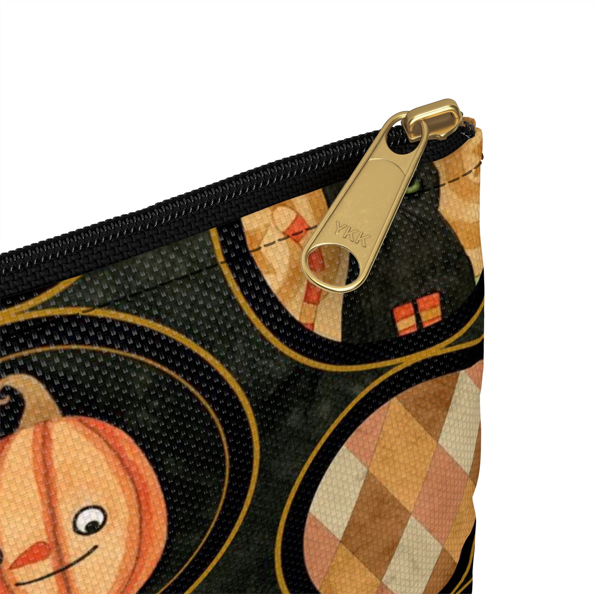 Halloween Whimsy Circles Accessory Pouch