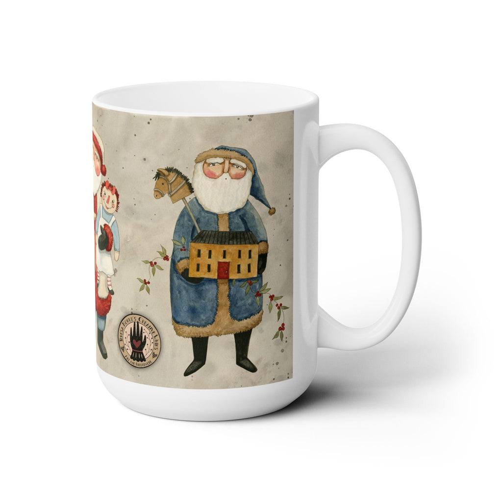 Three Santas Mug
