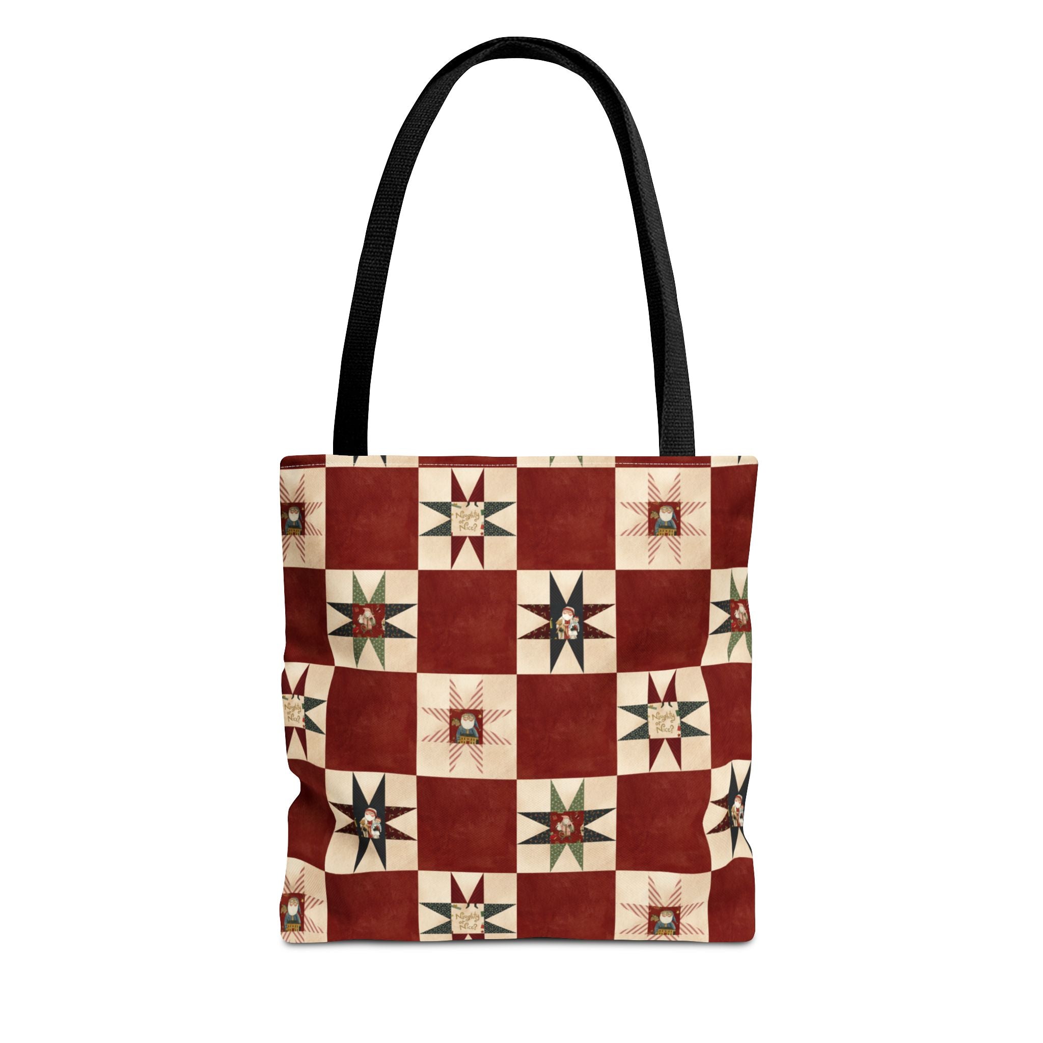 Naughty or Nice Quilt Block Tote