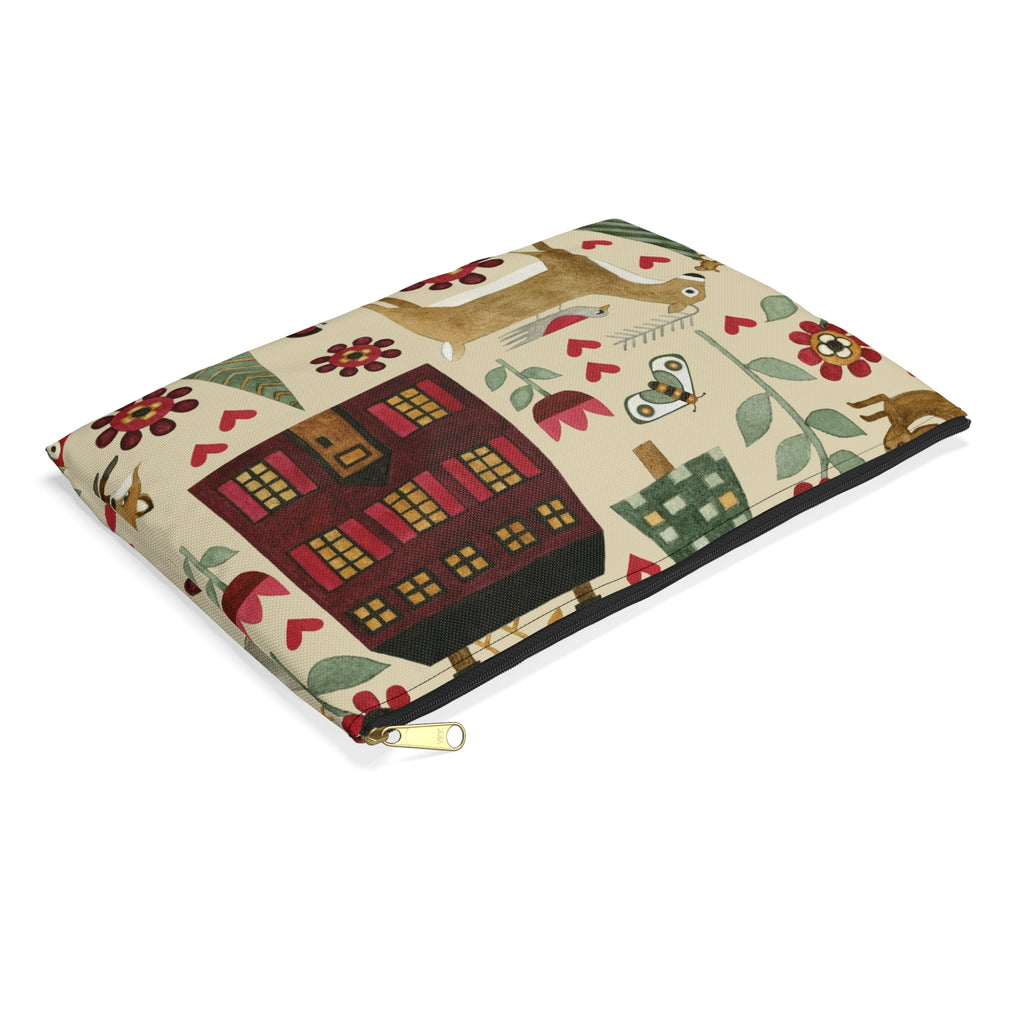 For the Love of Nature Fabric Accessory Pouch