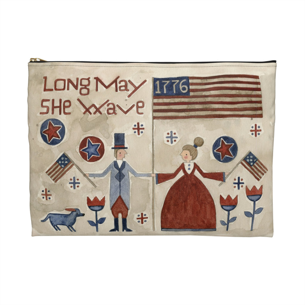 Long May She Wave Accessory Pouch