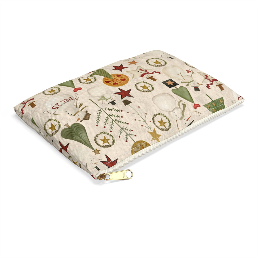 Jacks and Trees beige Accessory Pouch