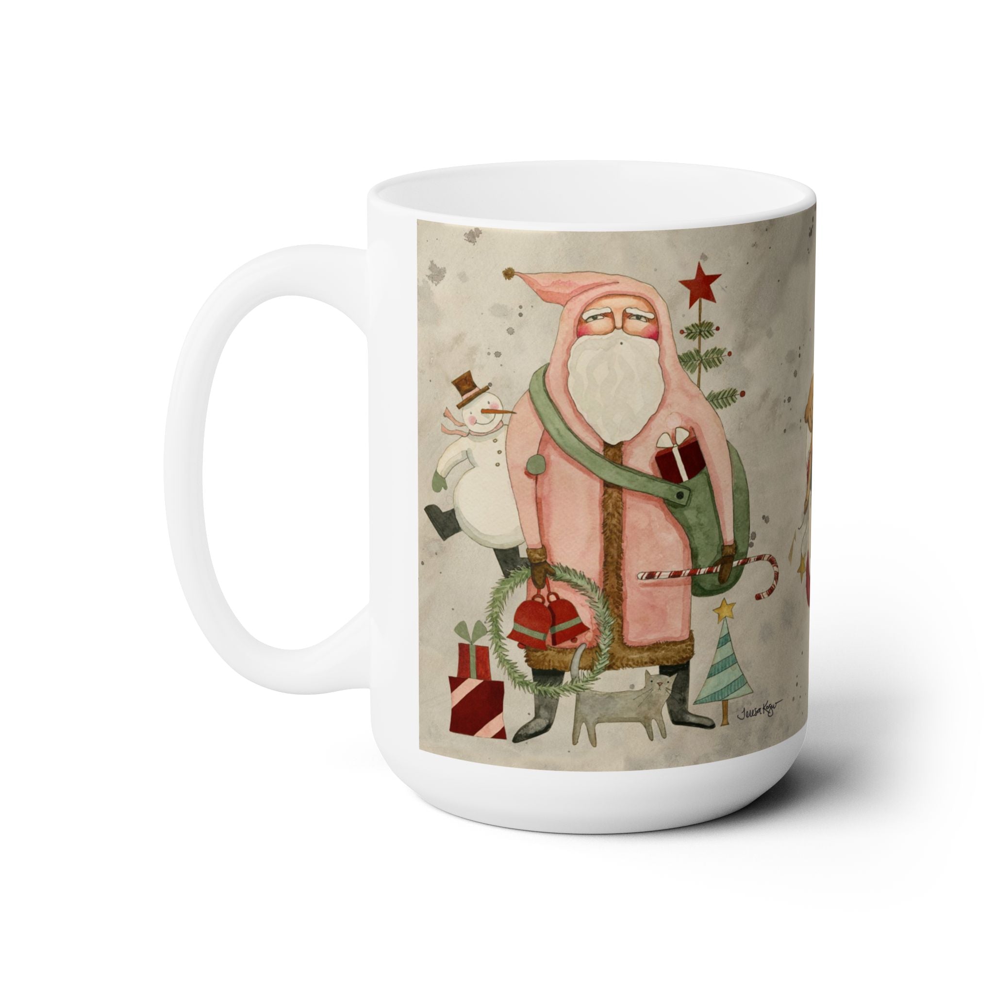 Three Santas Mug