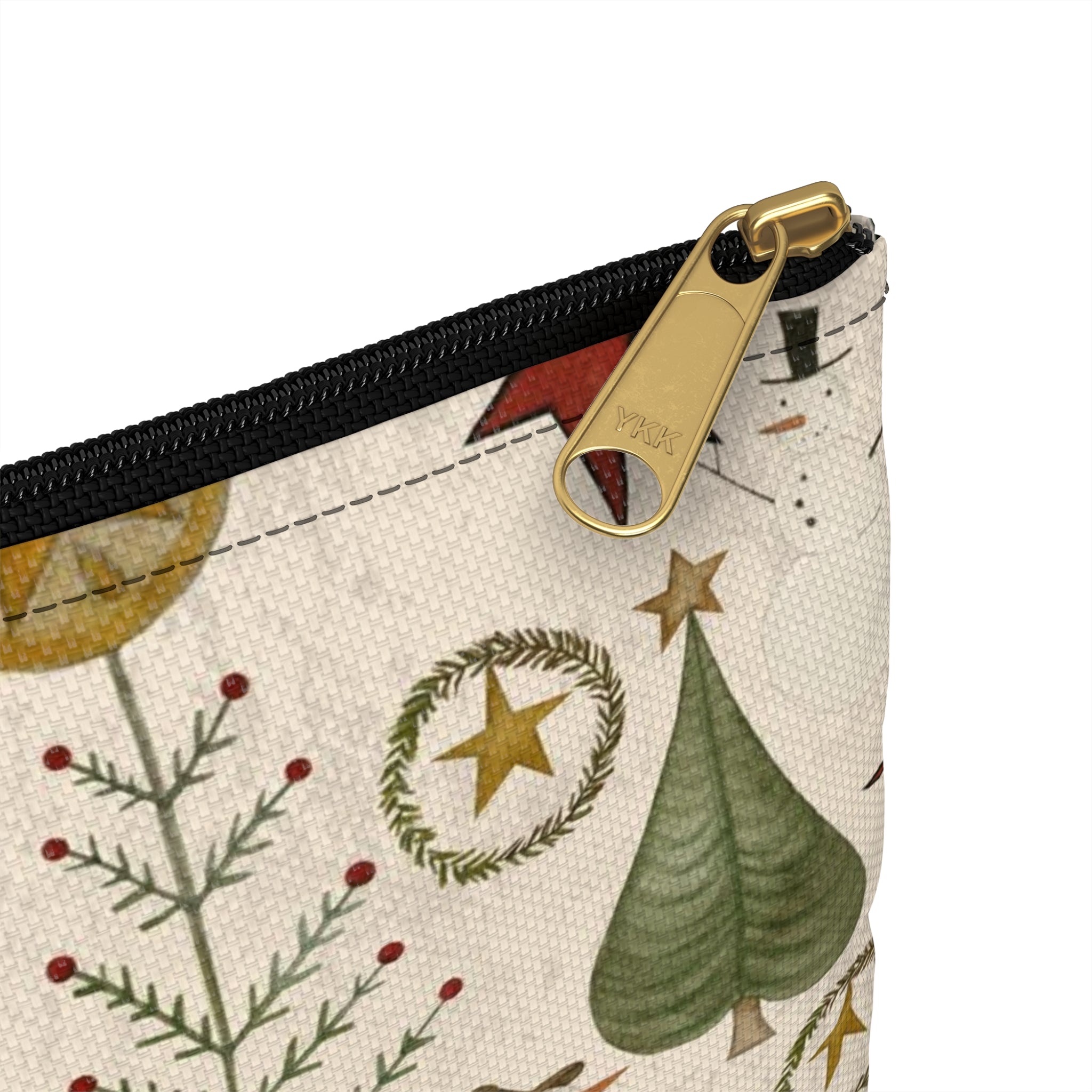 Jacks and Trees beige Accessory Pouch