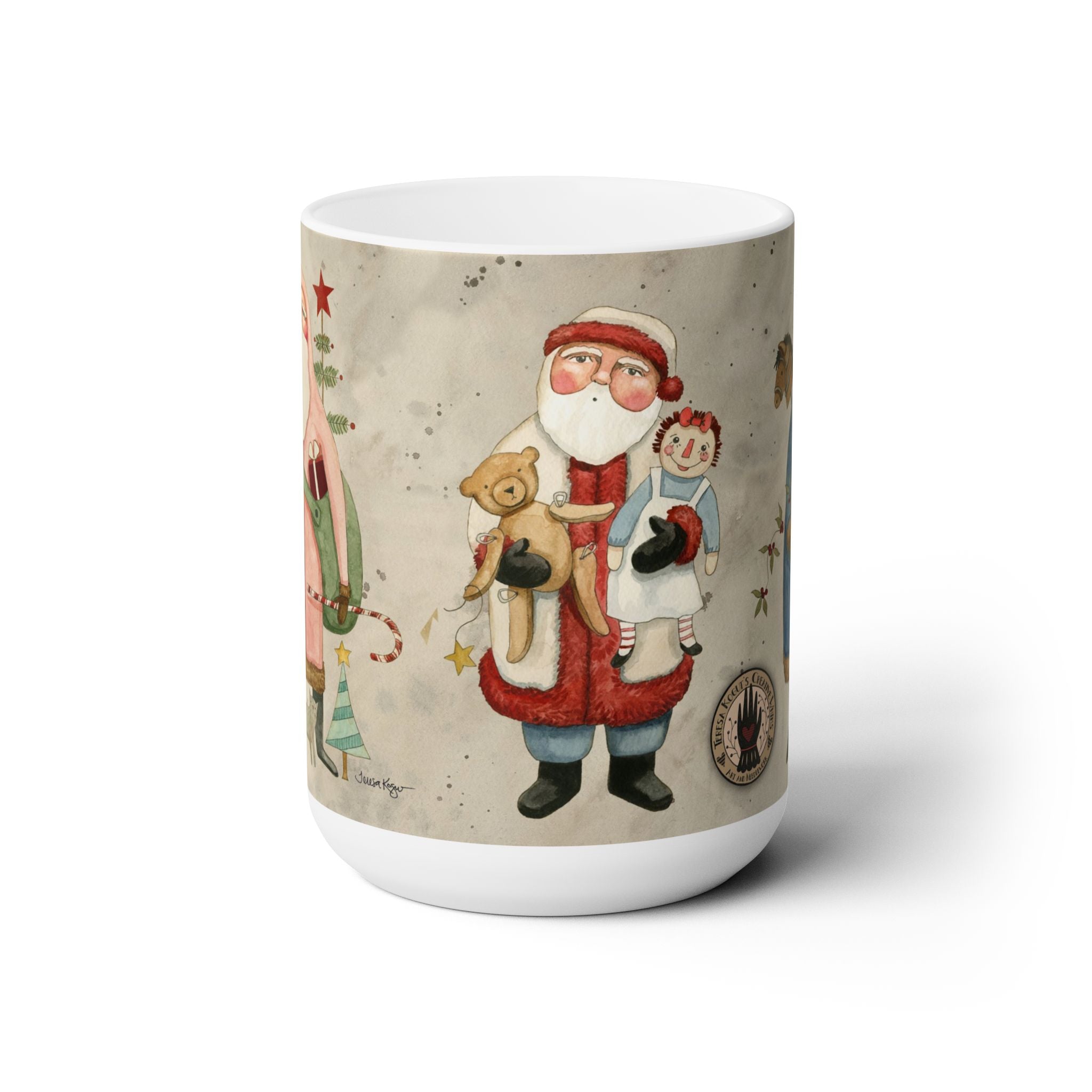 Three Santas Mug