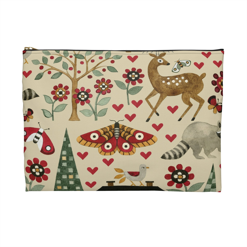 For the Love of Nature Fabric Accessory Pouch