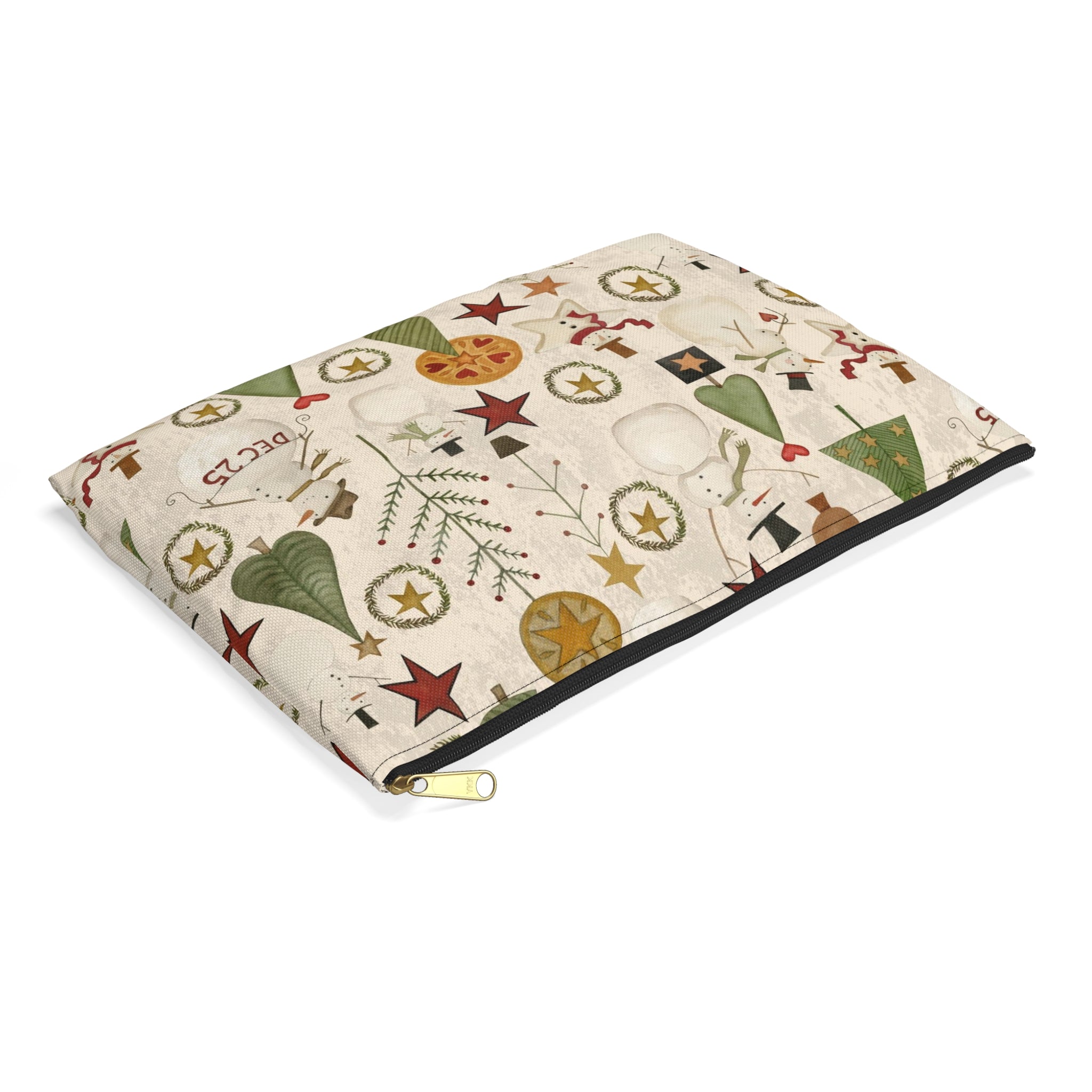 Jacks and Trees beige Accessory Pouch