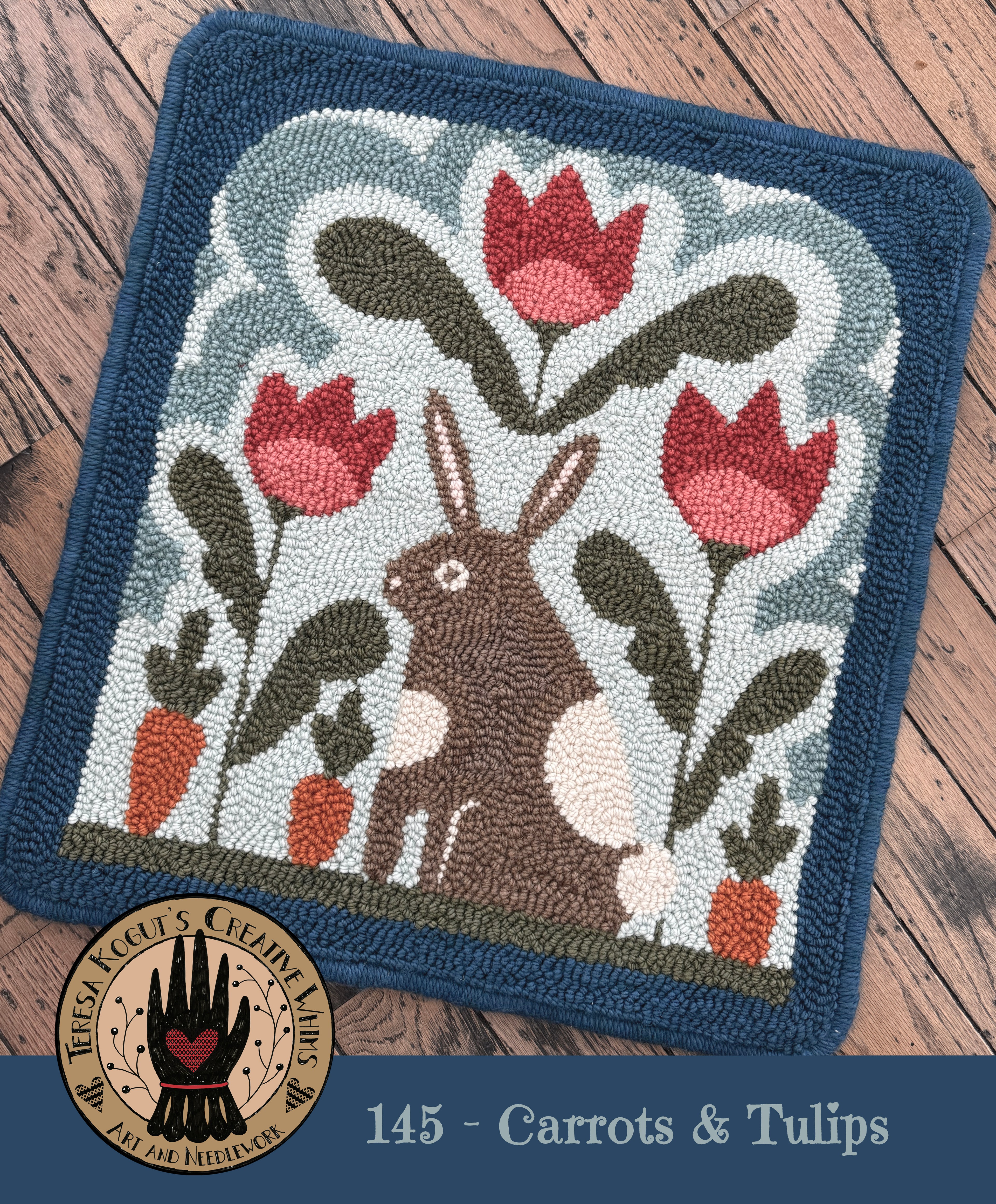 145 Carrots & Tulips Rug Pattern