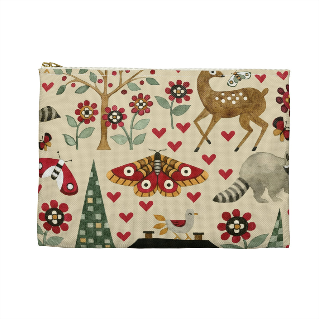 For the Love of Nature Fabric Accessory Pouch