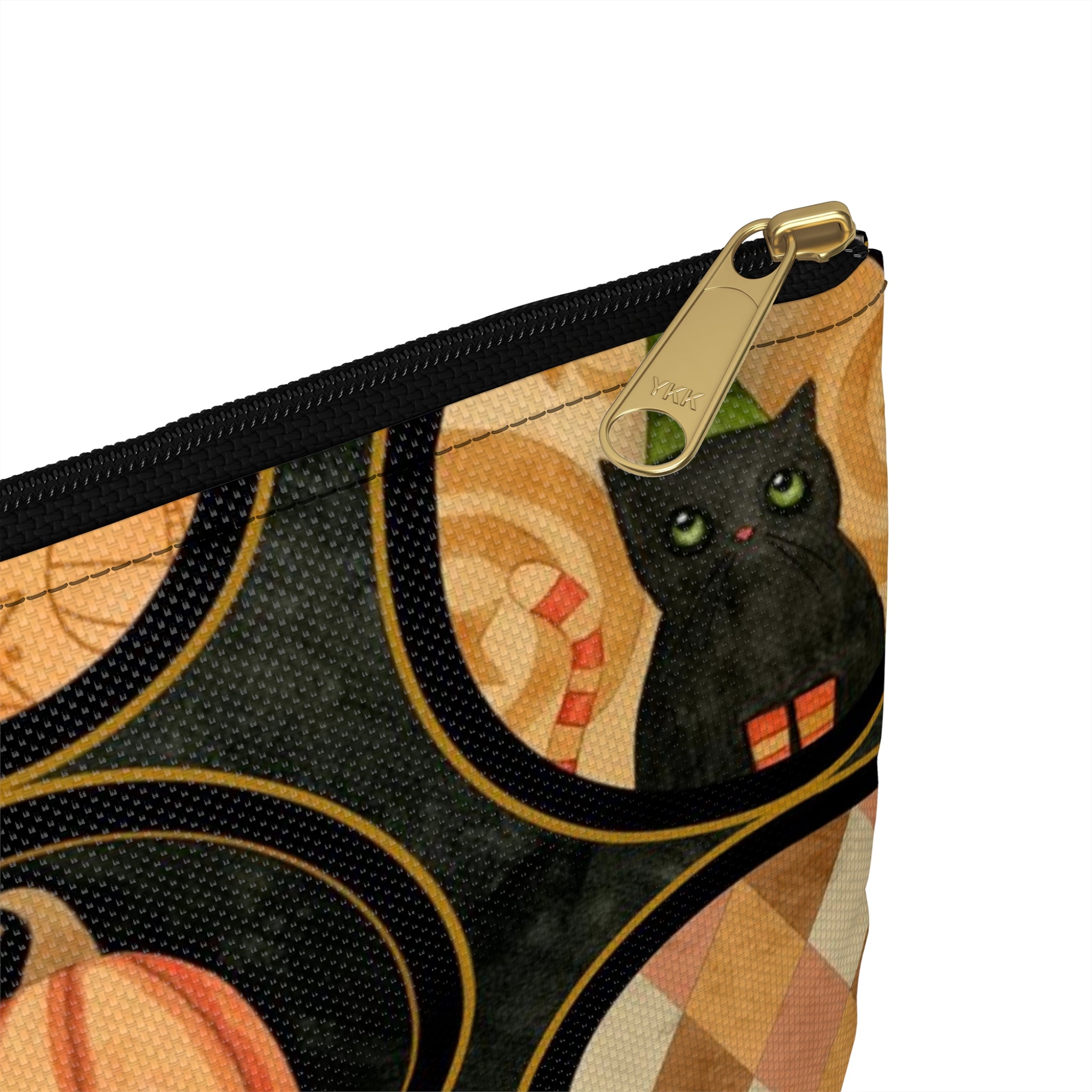 Halloween Whimsy Circles Accessory Pouch