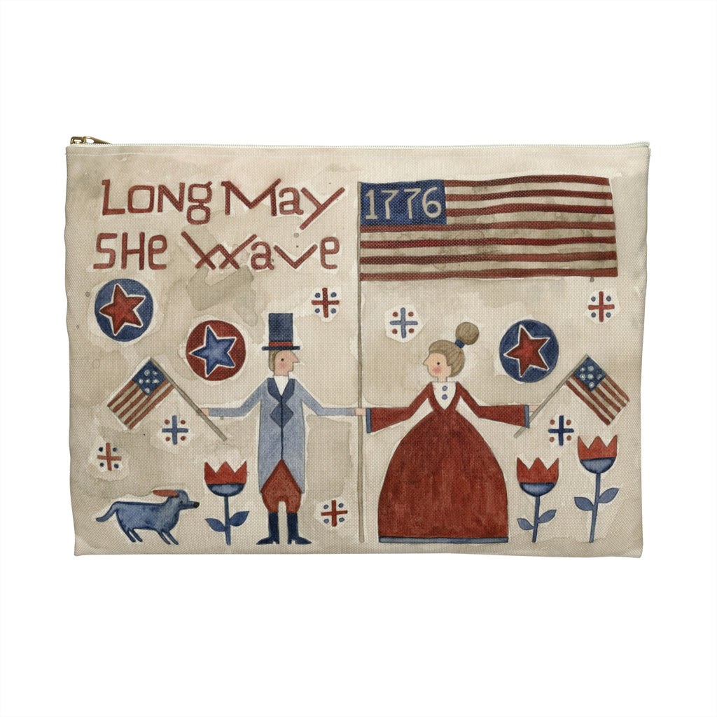 Long May She Wave Accessory Pouch