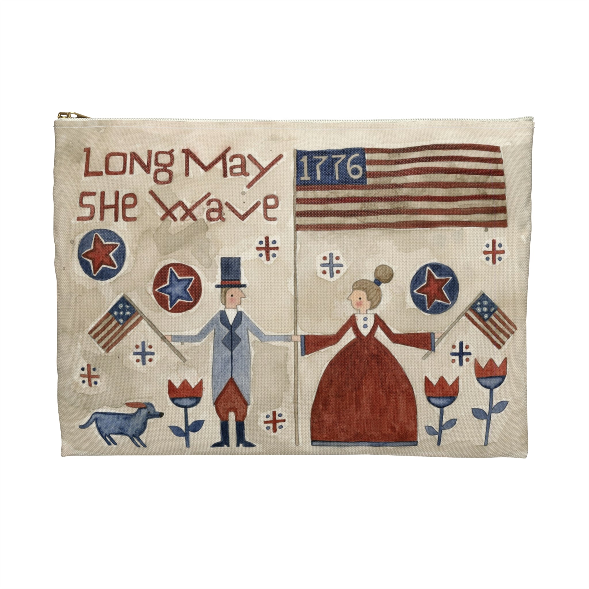 Long May She Wave Accessory Pouch