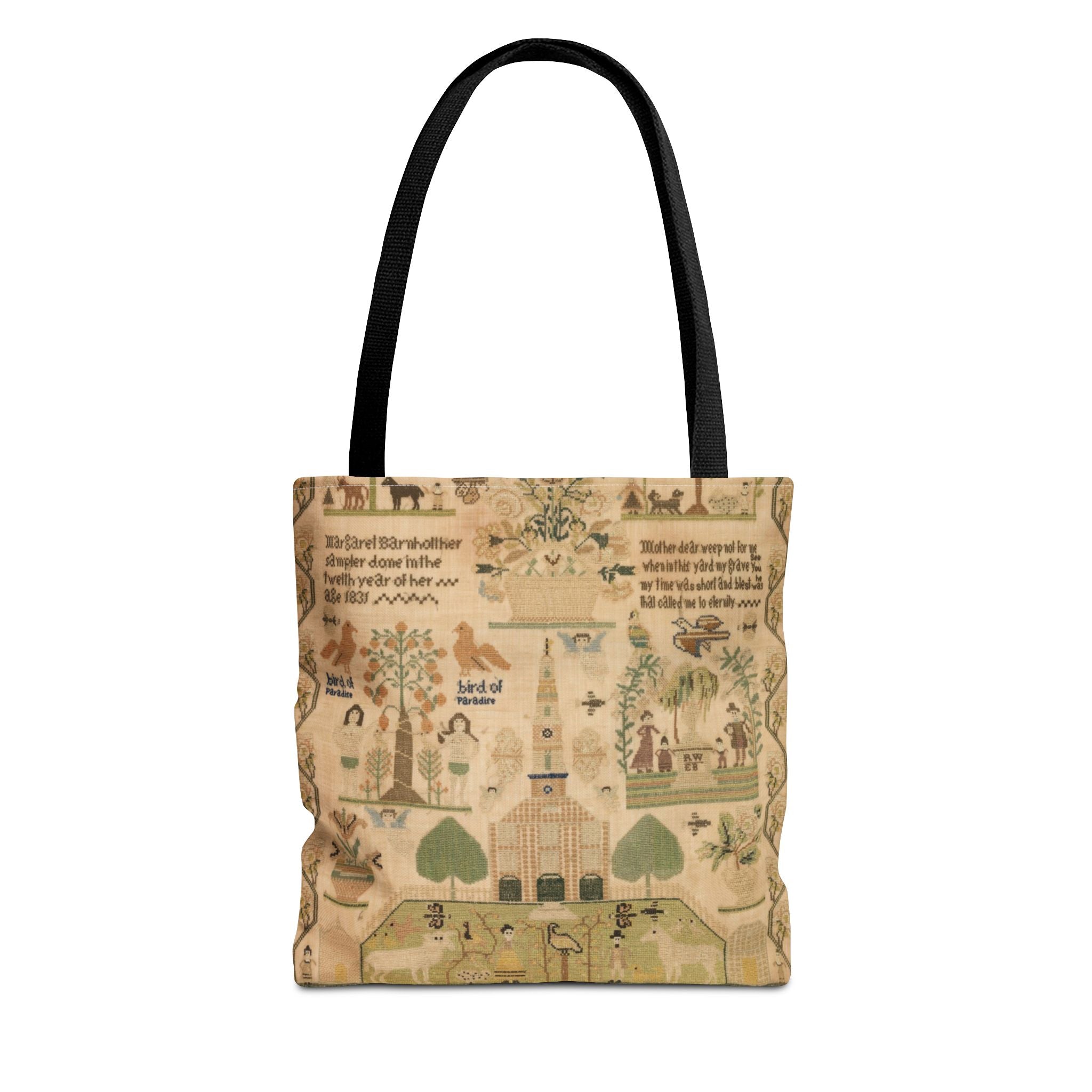 Bird of Paradise Antique Sampler Tote
