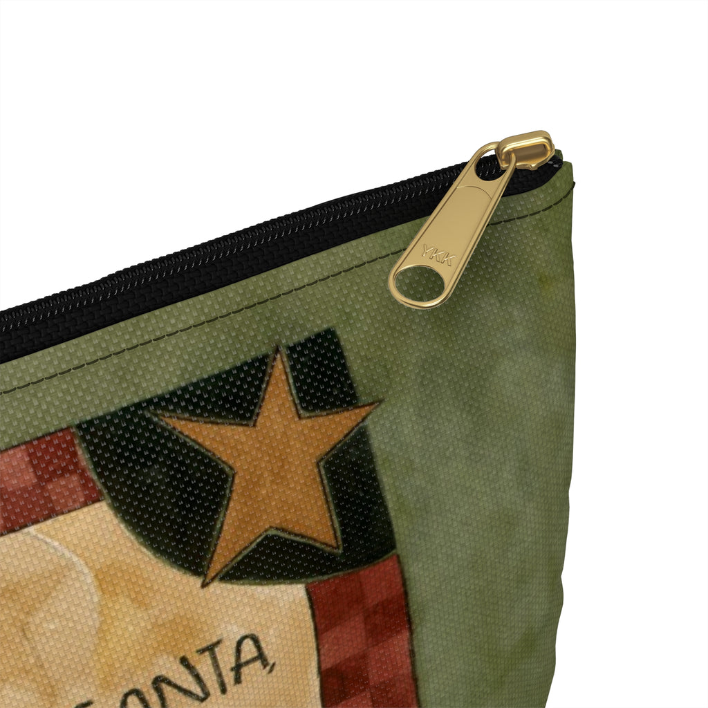 Jolly Round Santa Accessory Pouch