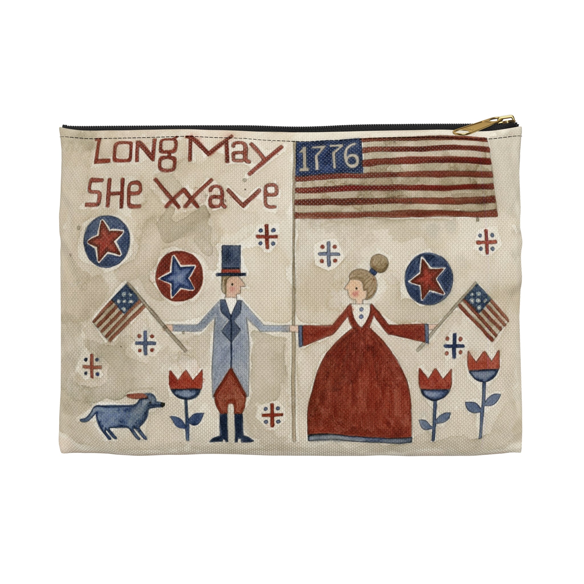 Long May She Wave Accessory Pouch