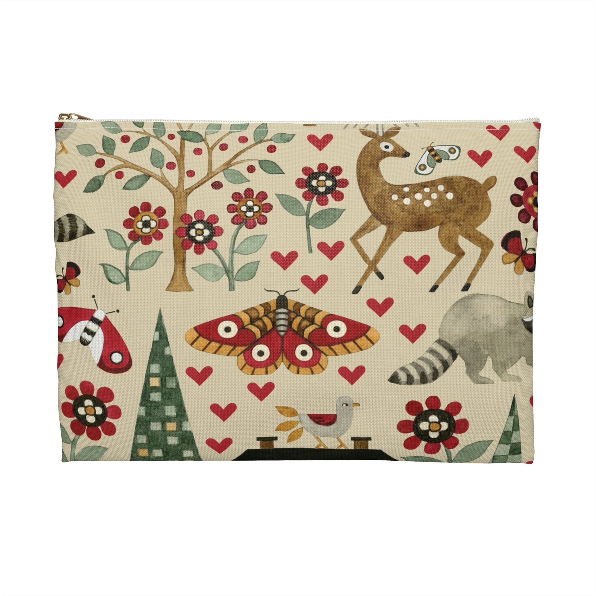 For the Love of Nature Fabric Accessory Pouch