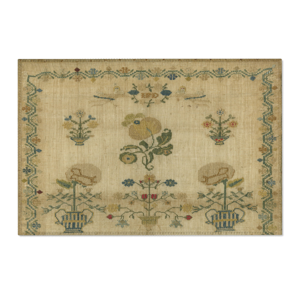 Yellow Flower Sampler Area Rug