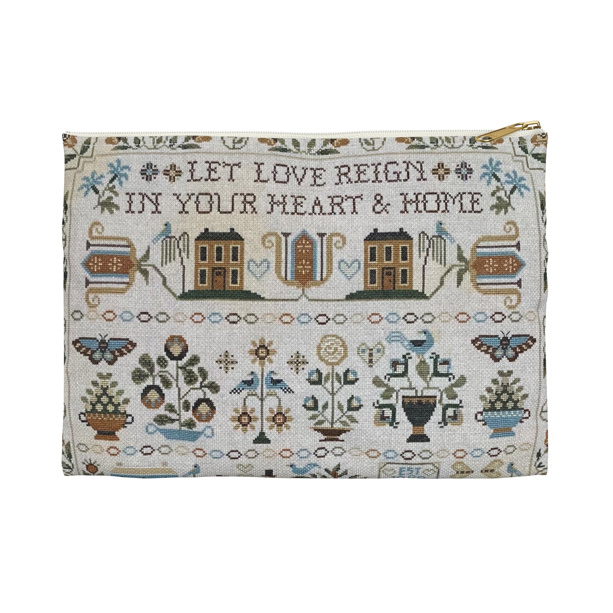 Let Love Reign Sampler Accessory Pouch