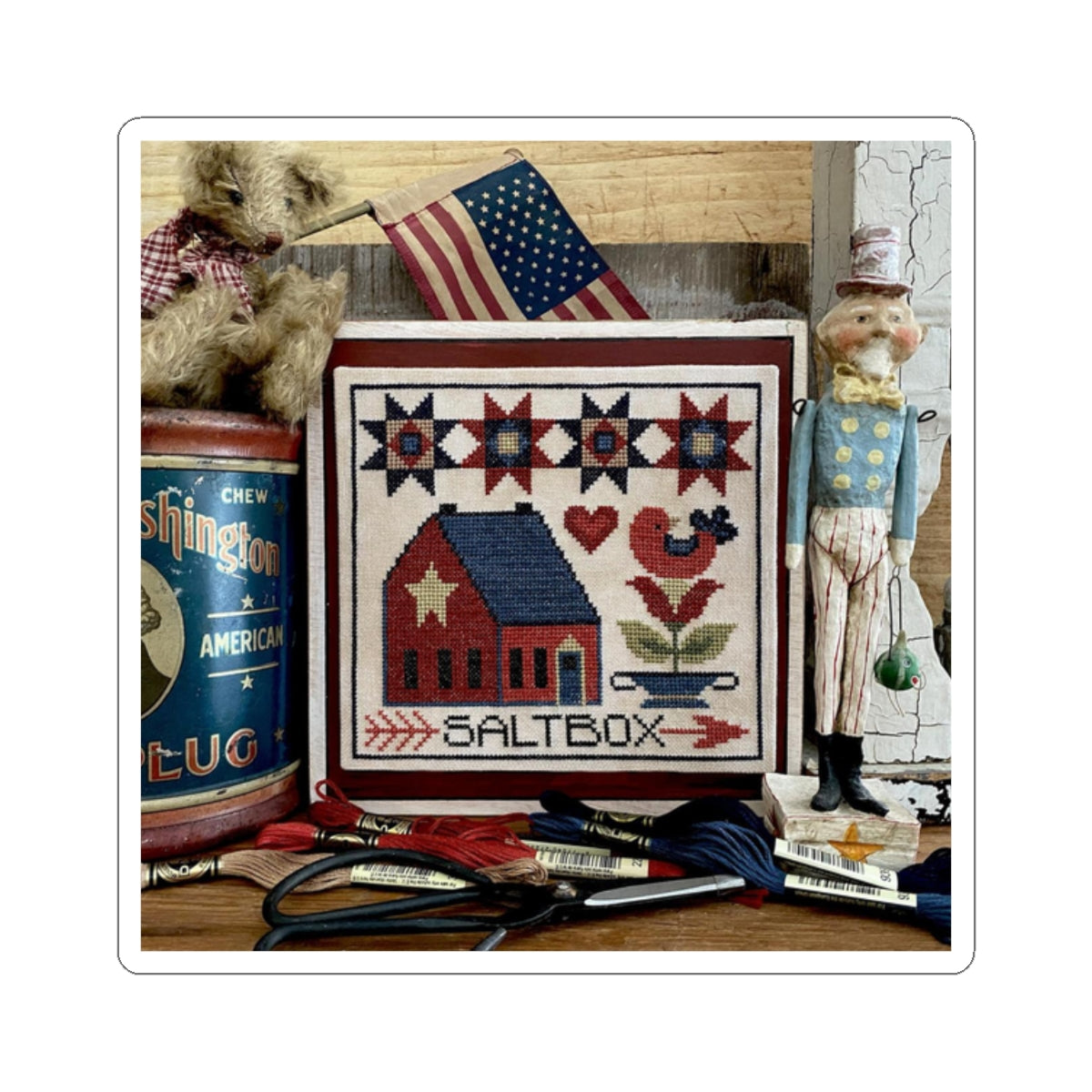 Saltbox Kiss-Cut Stickers