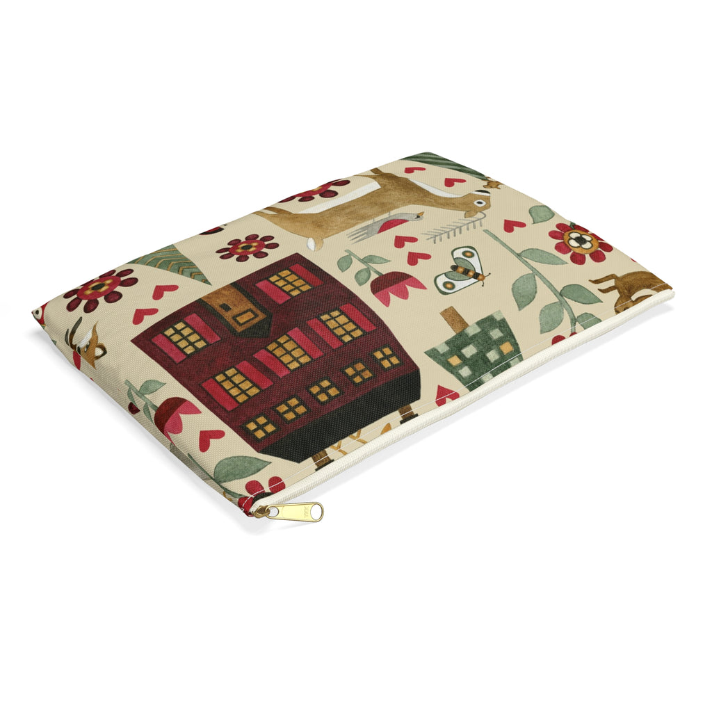 For the Love of Nature Fabric Accessory Pouch