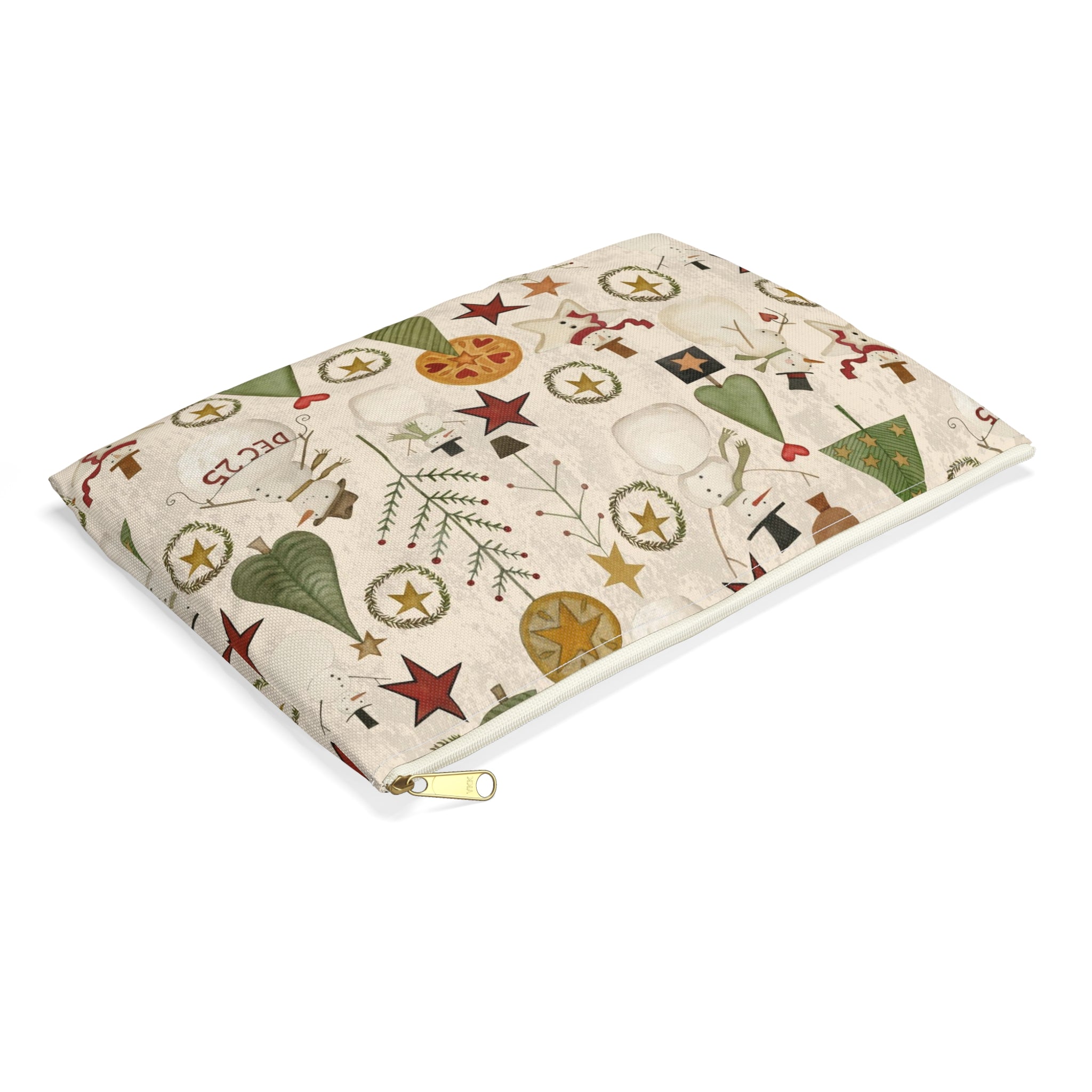 Jacks and Trees beige Accessory Pouch