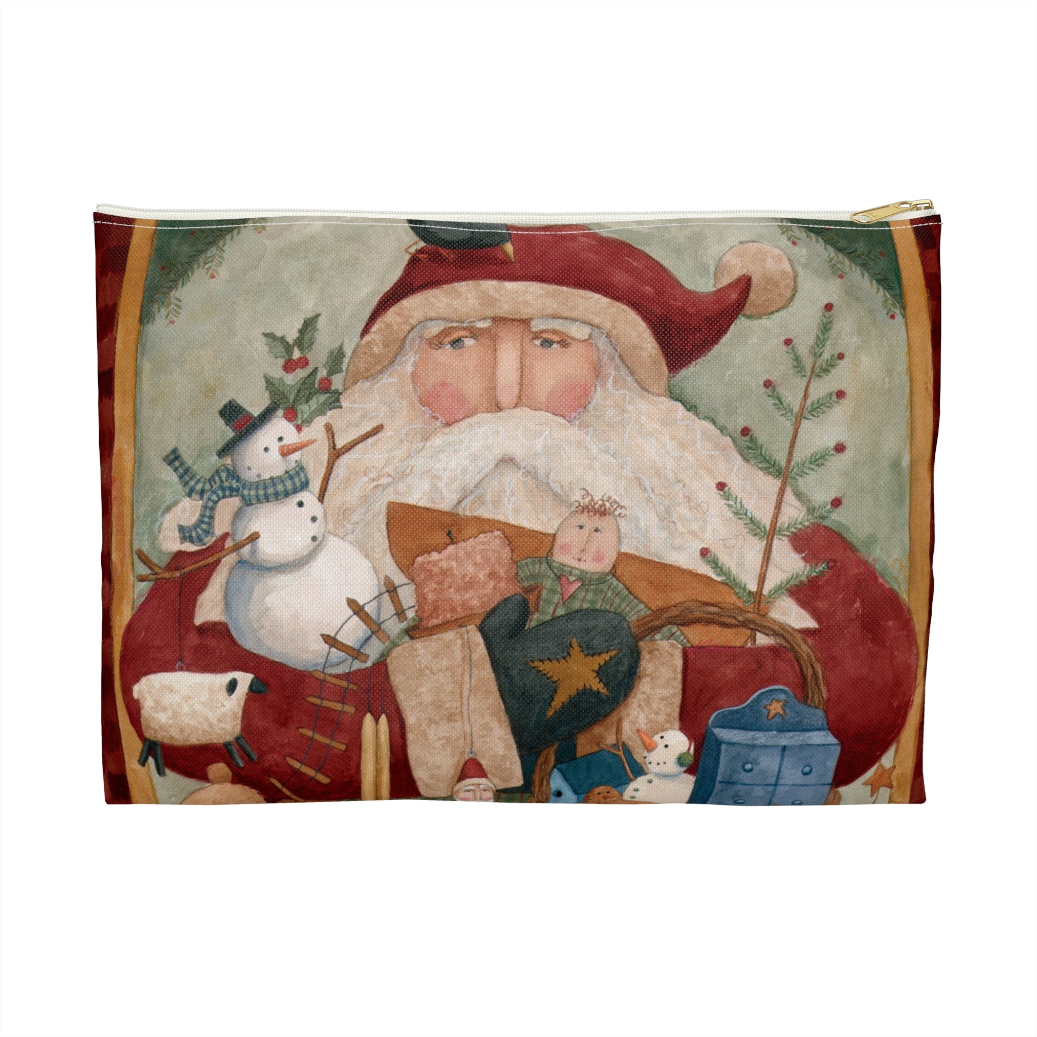 Christmas Primitives Accessory Pouch