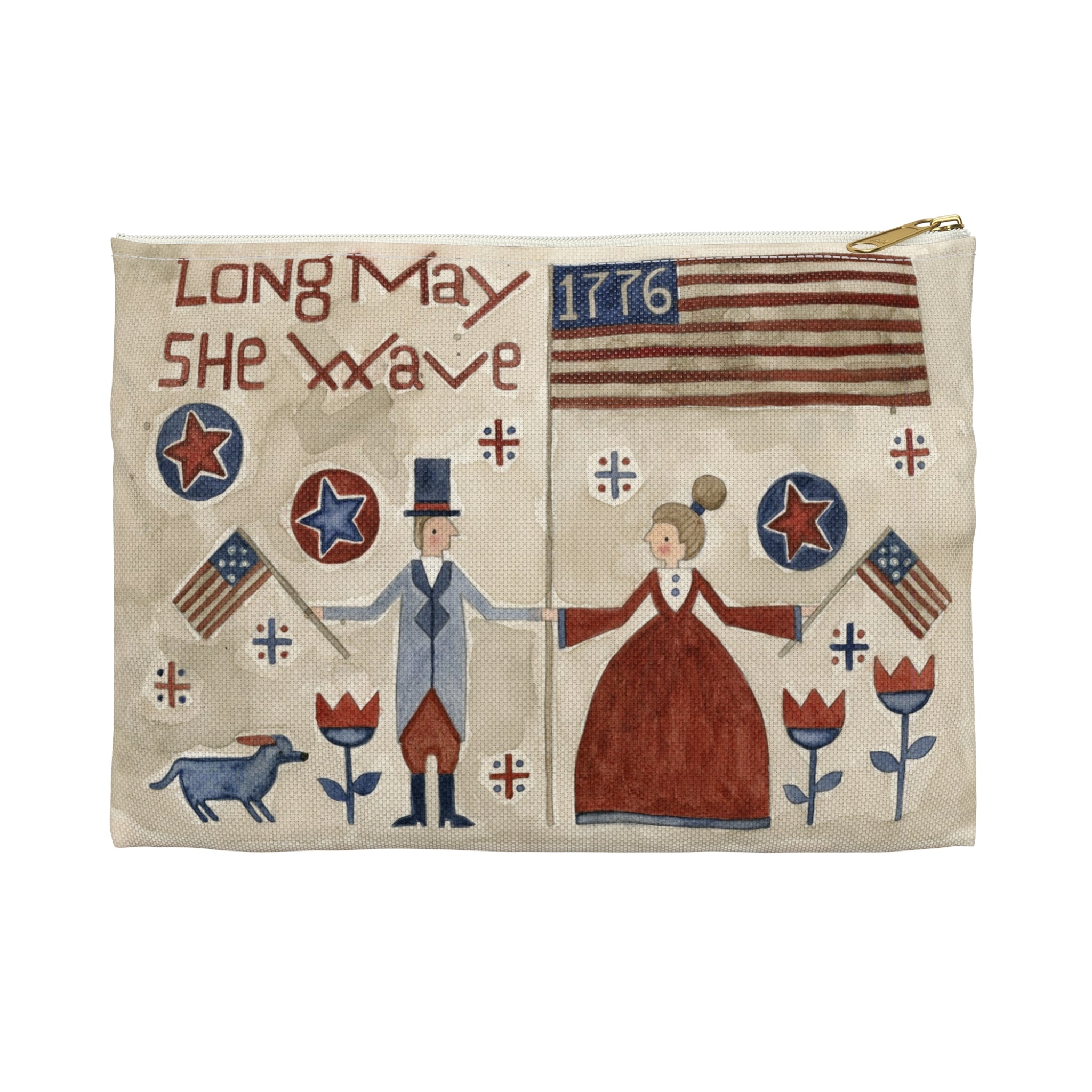 Long May She Wave Accessory Pouch
