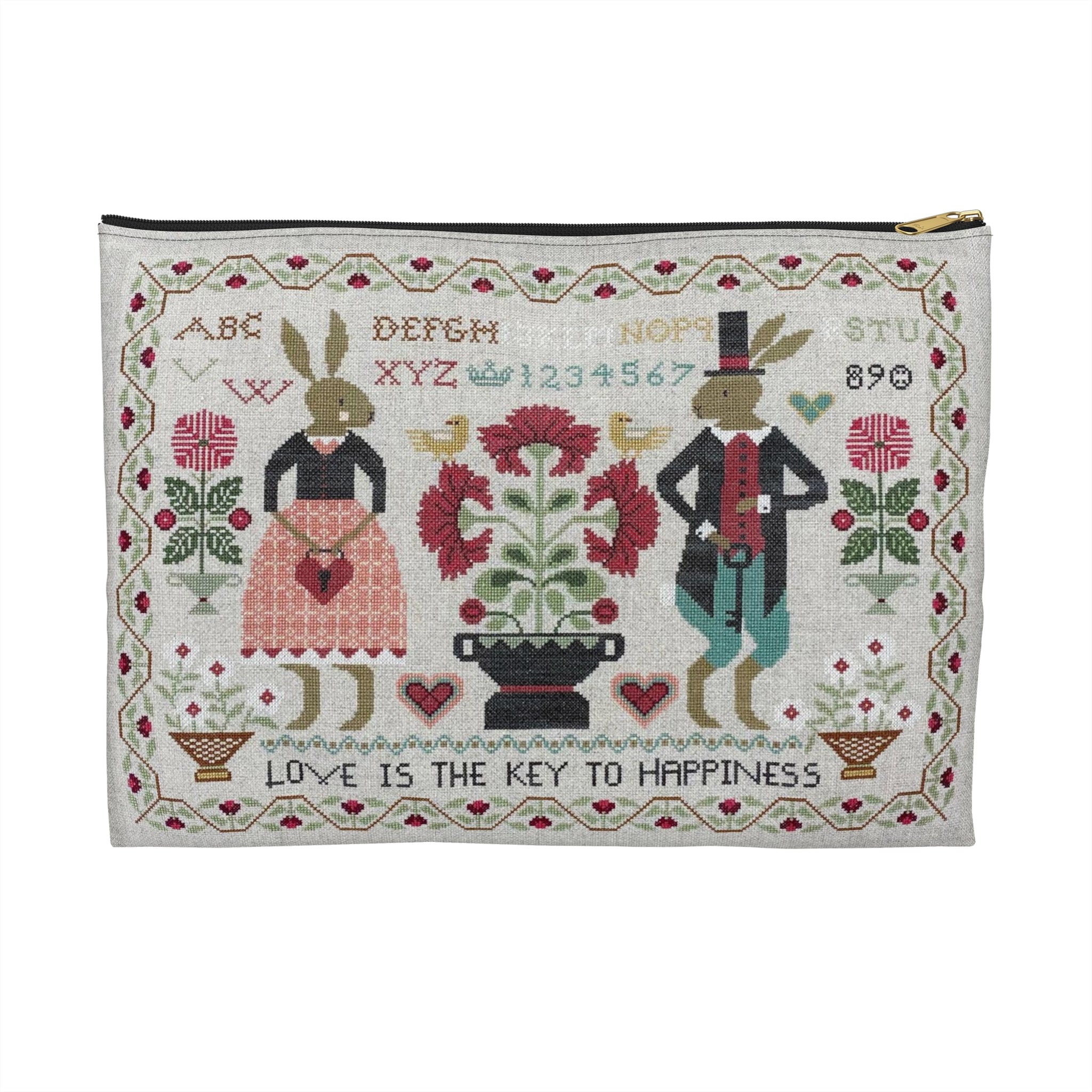 Love is the Key Accessory Pouch