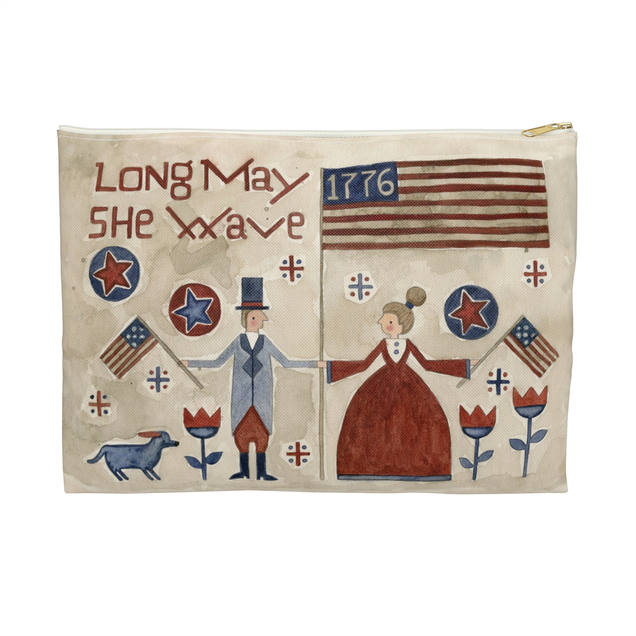 Long May She Wave Accessory Pouch