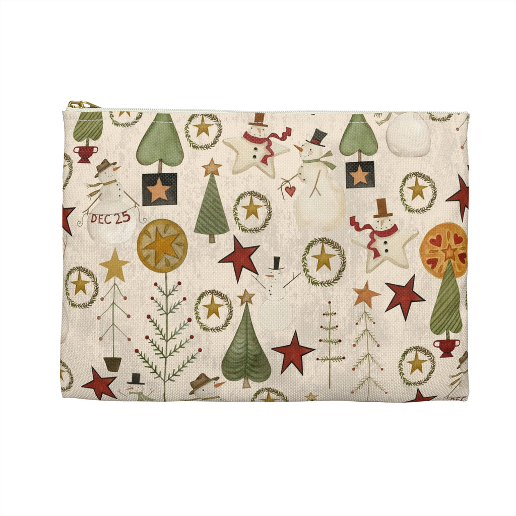 Jacks and Trees beige Accessory Pouch