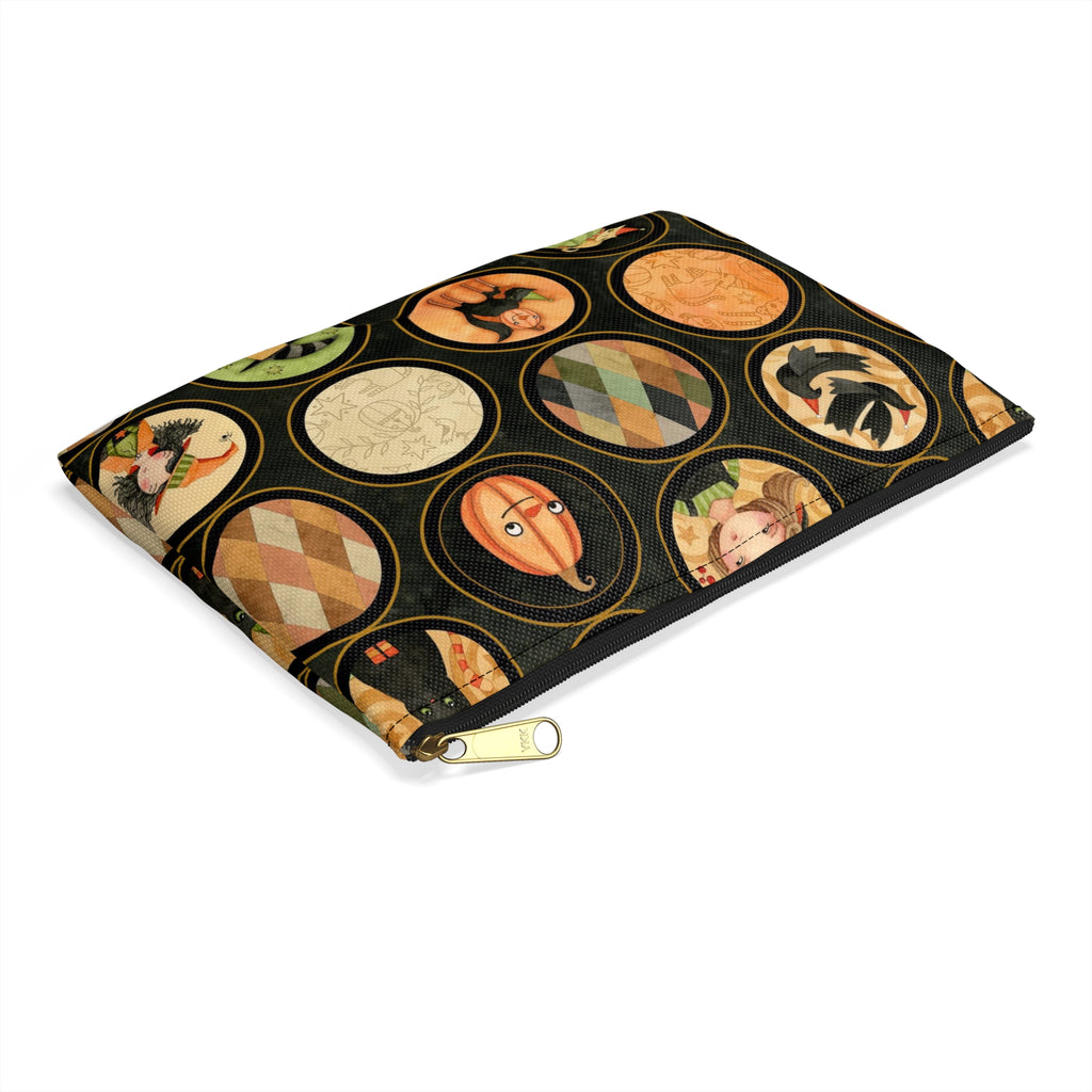 Halloween Whimsy Circles Accessory Pouch