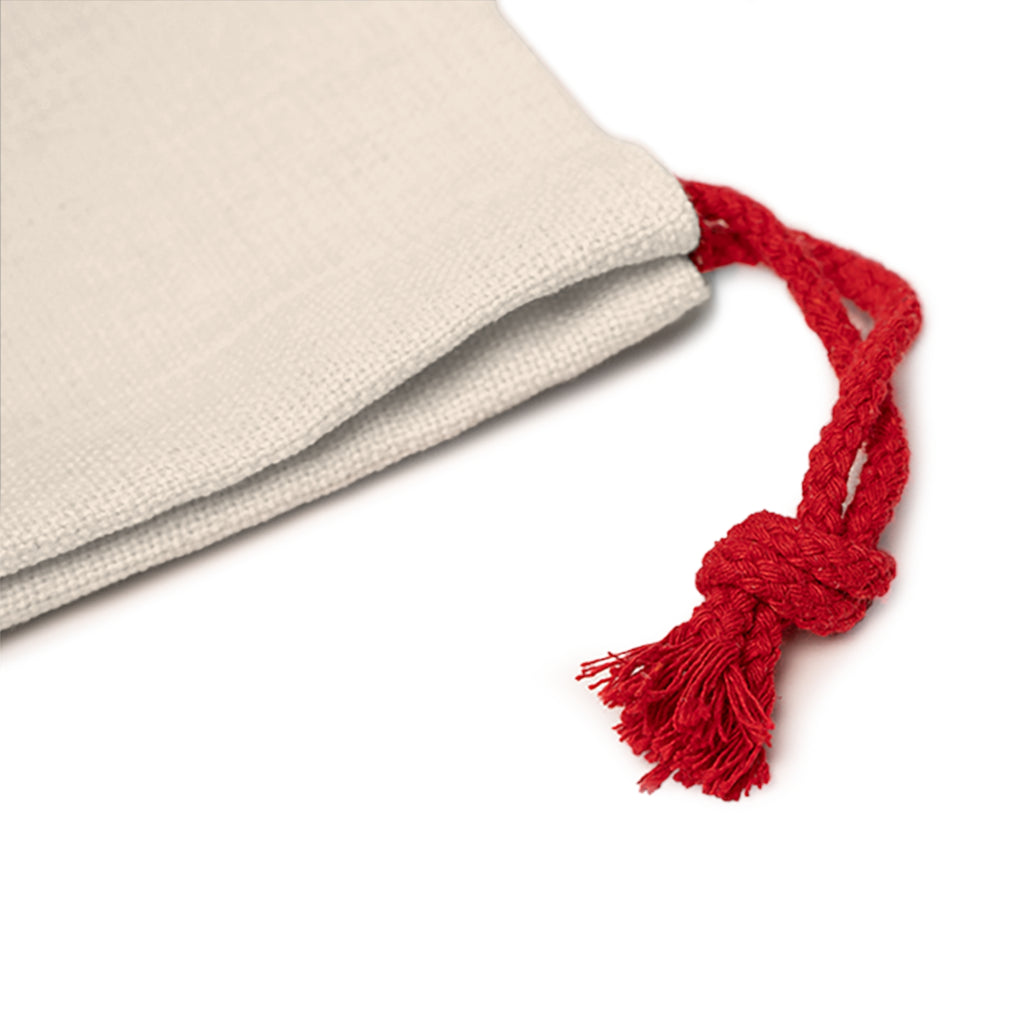 Green Coat Santa Linen Bag