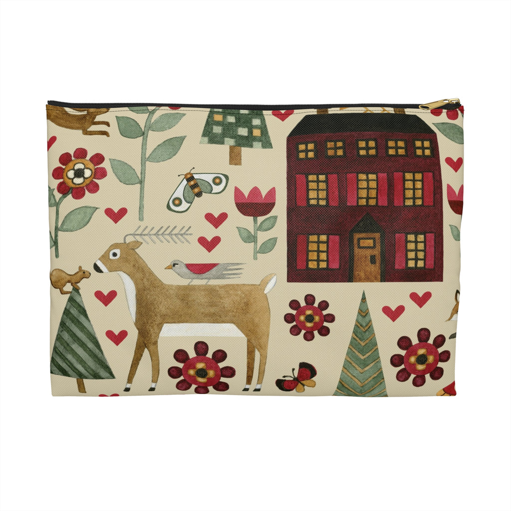 For the Love of Nature Fabric Accessory Pouch