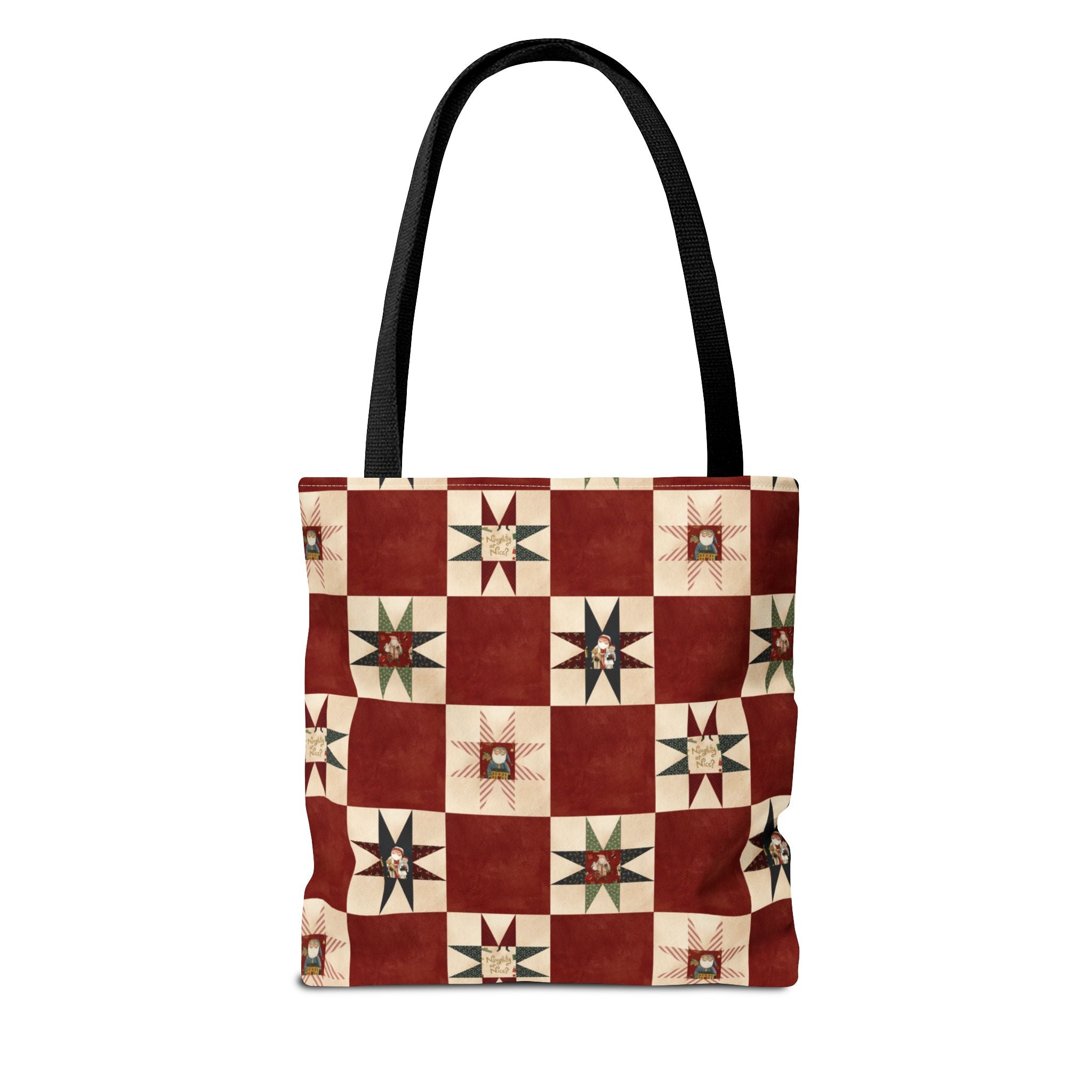 Naughty or Nice Quilt Block Tote