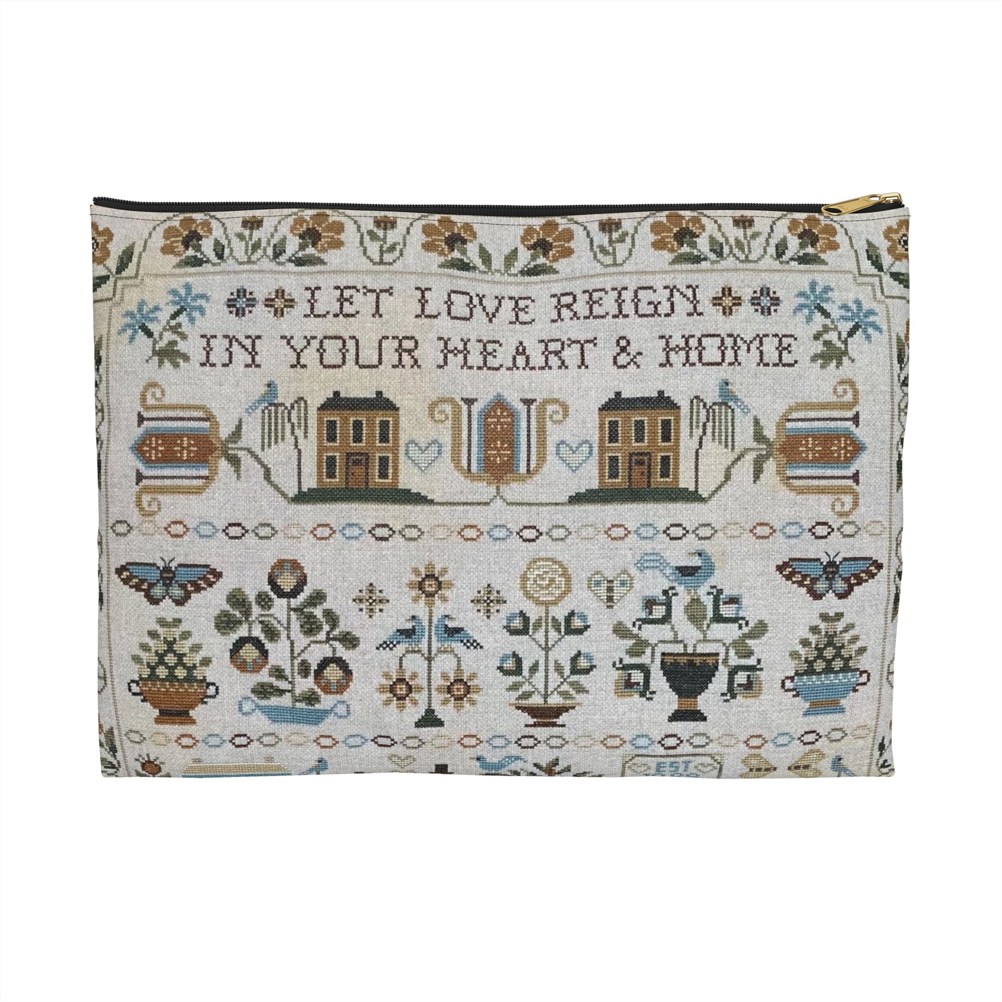 Let Love Reign Sampler Accessory Pouch