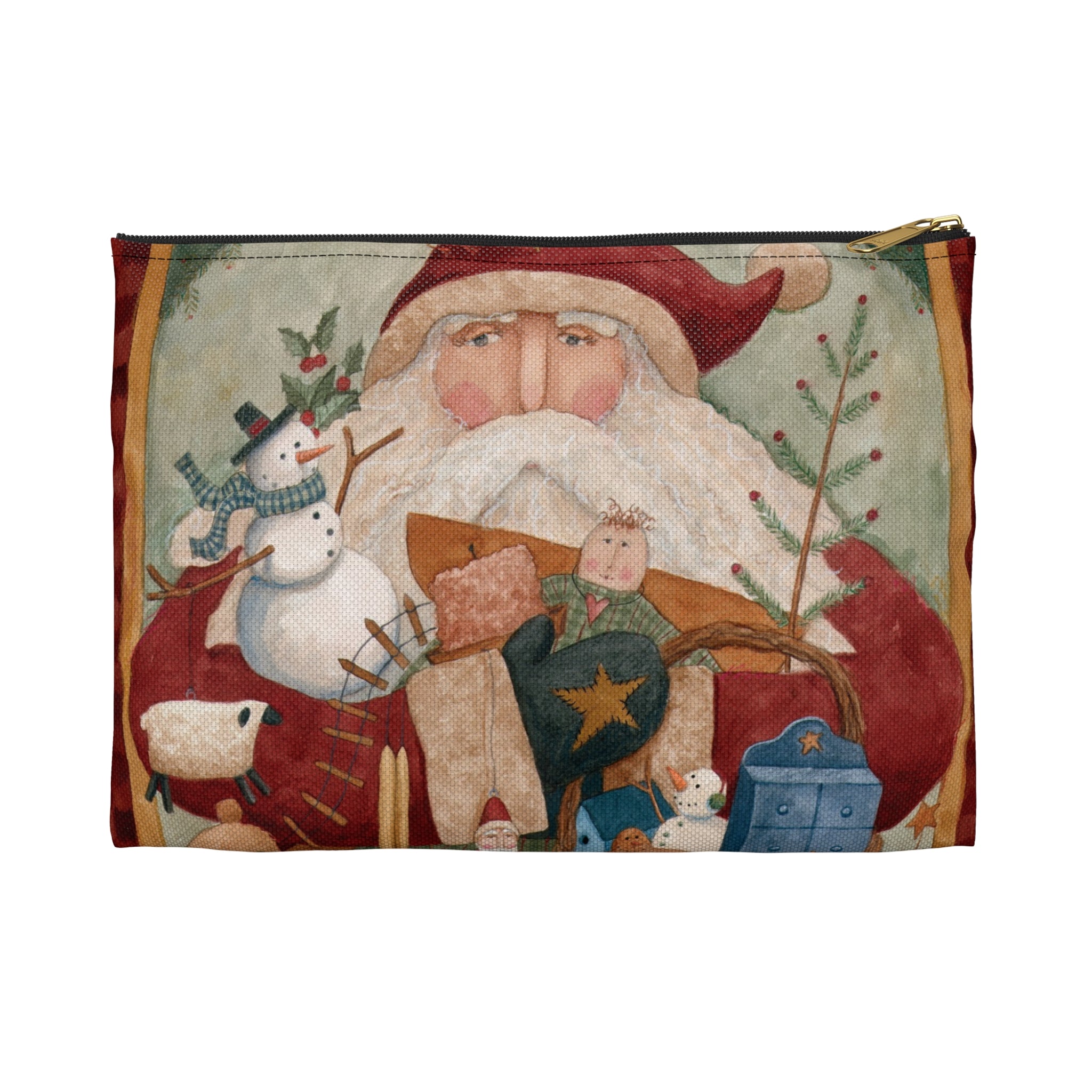 Christmas Primitives Accessory Pouch