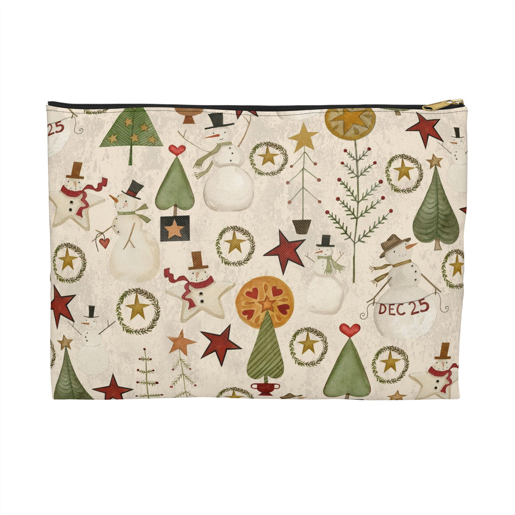 Jacks and Trees beige Accessory Pouch