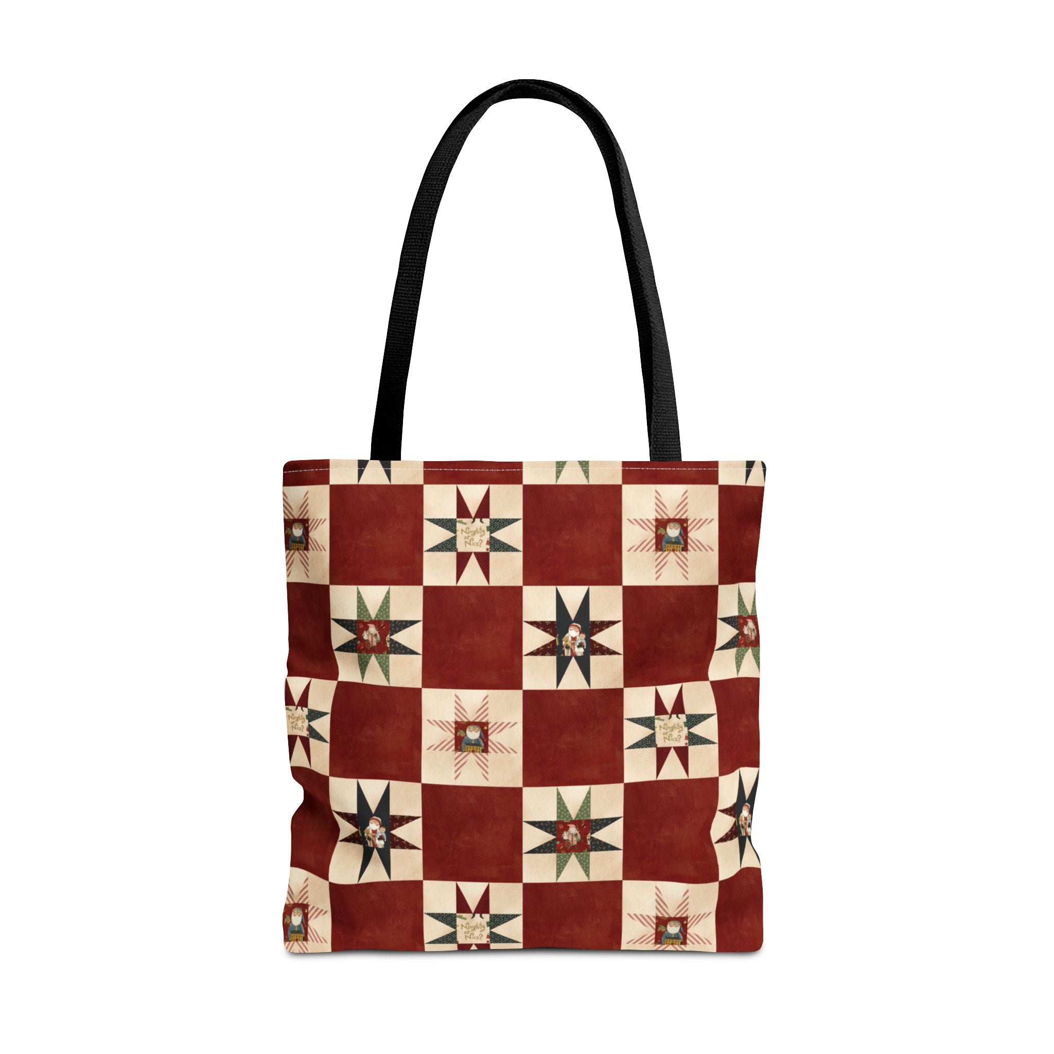 Naughty or Nice Quilt Block Tote