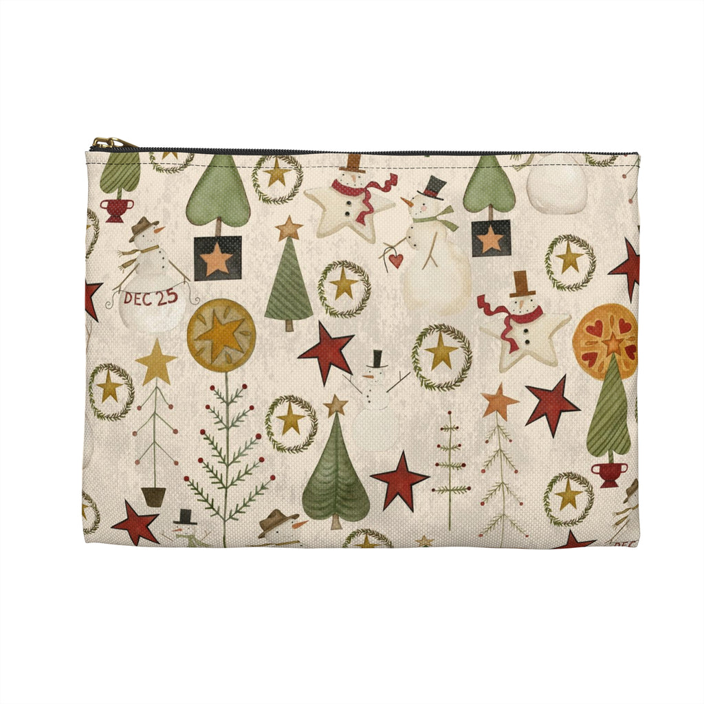 Jacks and Trees beige Accessory Pouch