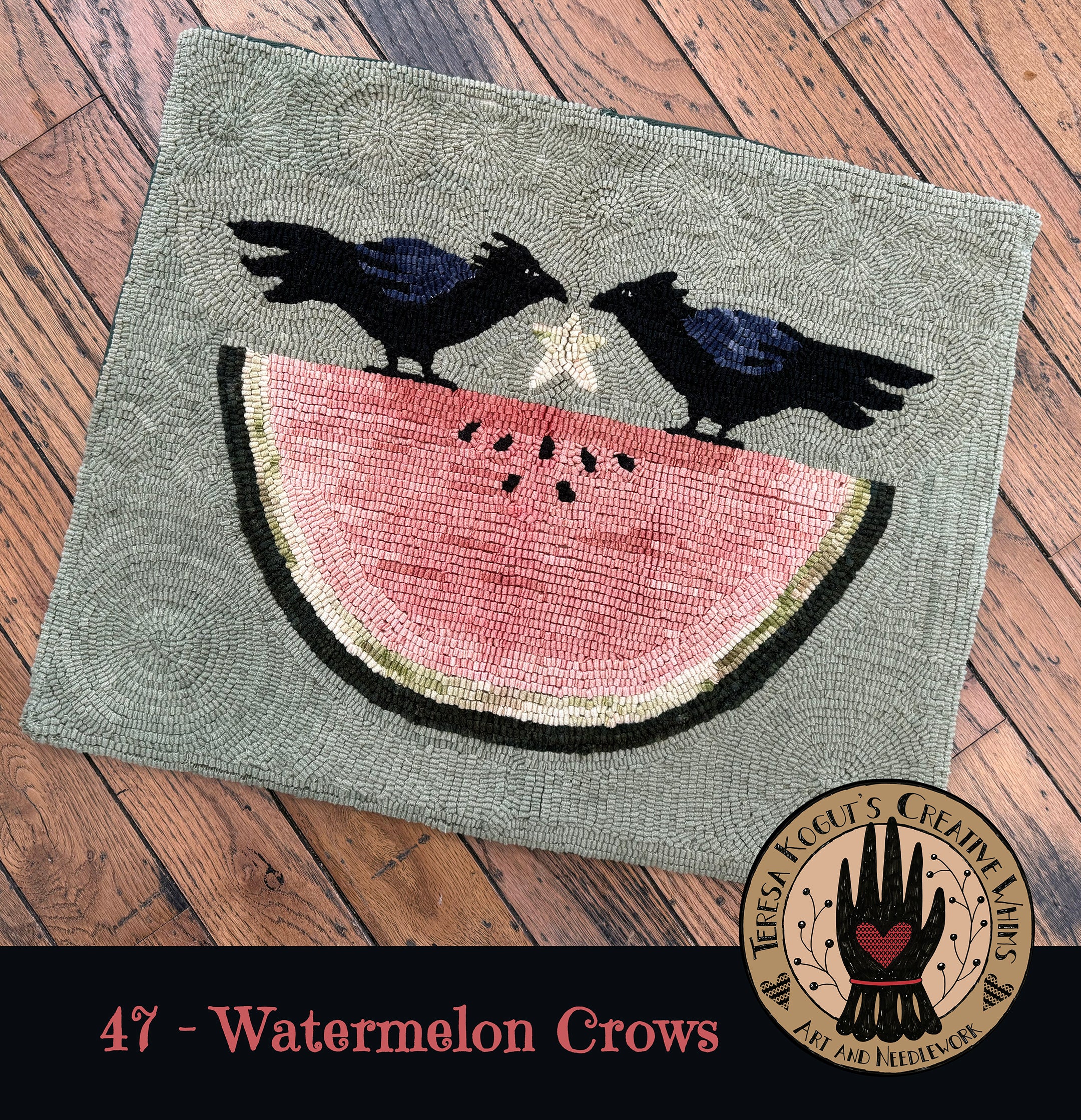 47 Watermelon Crows Rug Pattern