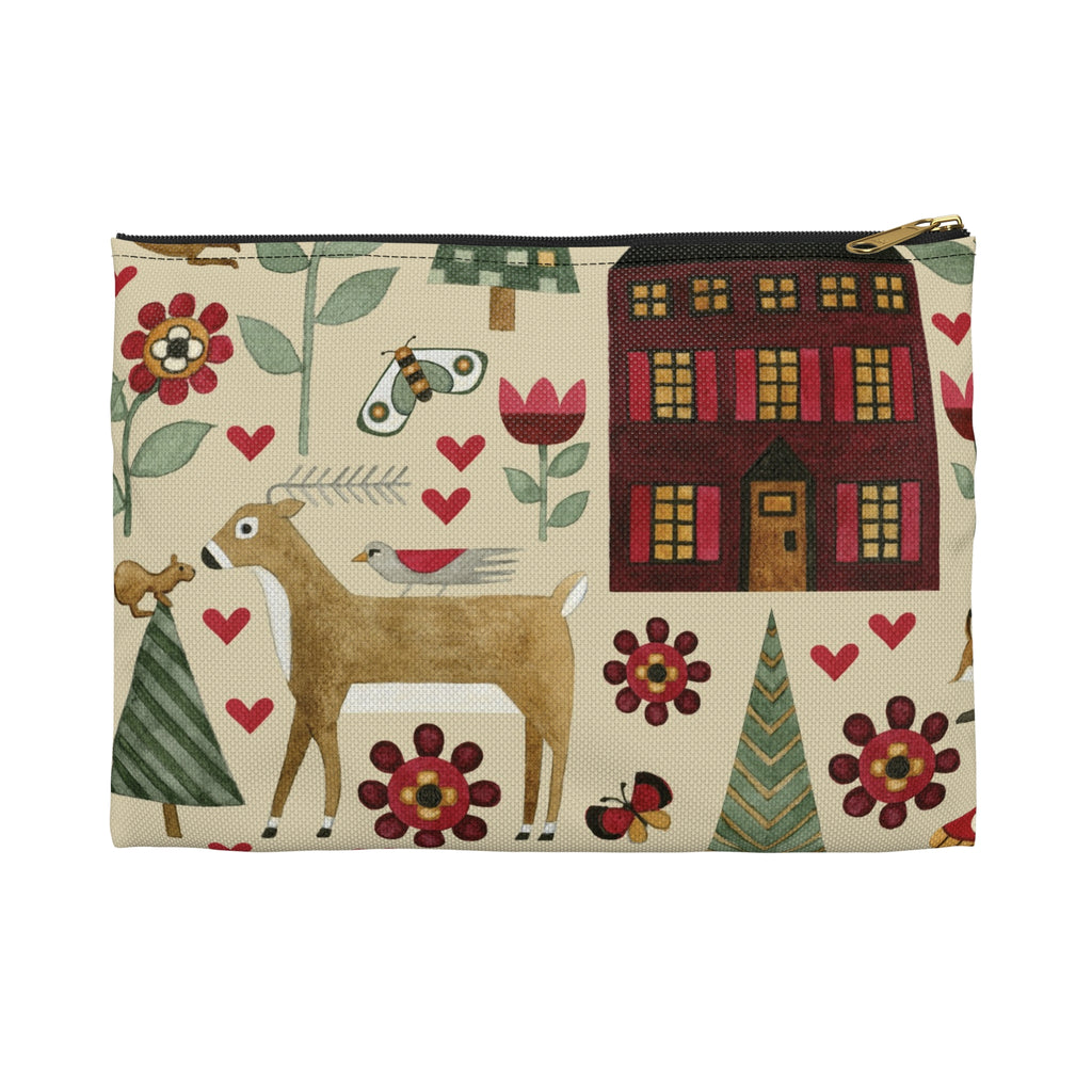 For the Love of Nature Fabric Accessory Pouch
