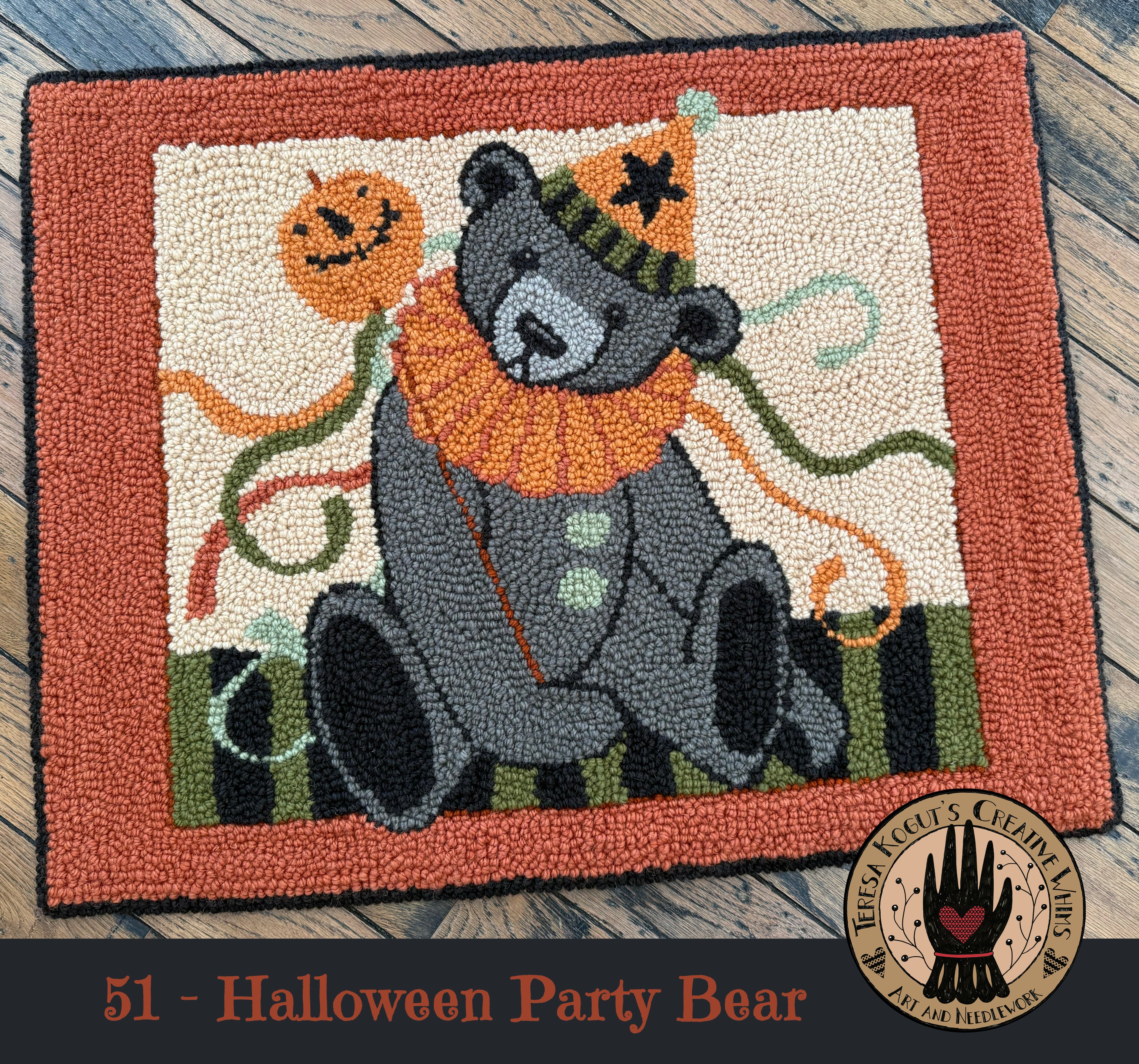 51 Halloween Party Bear Rug Pattern