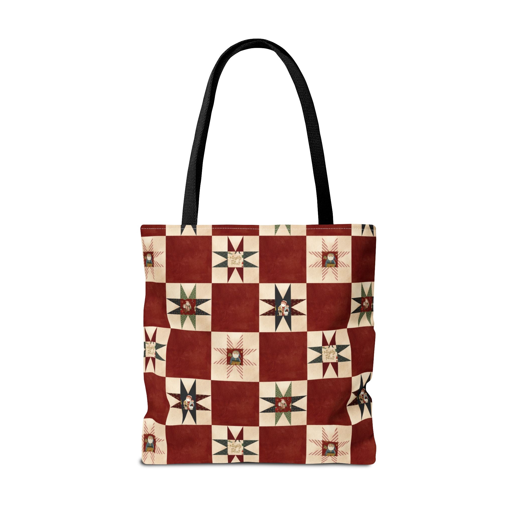 Naughty or Nice Quilt Block Tote