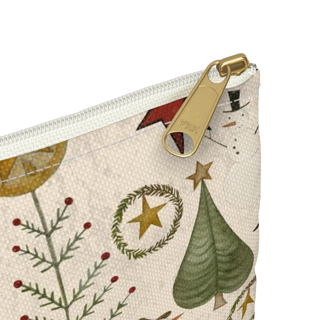 Jacks and Trees beige Accessory Pouch