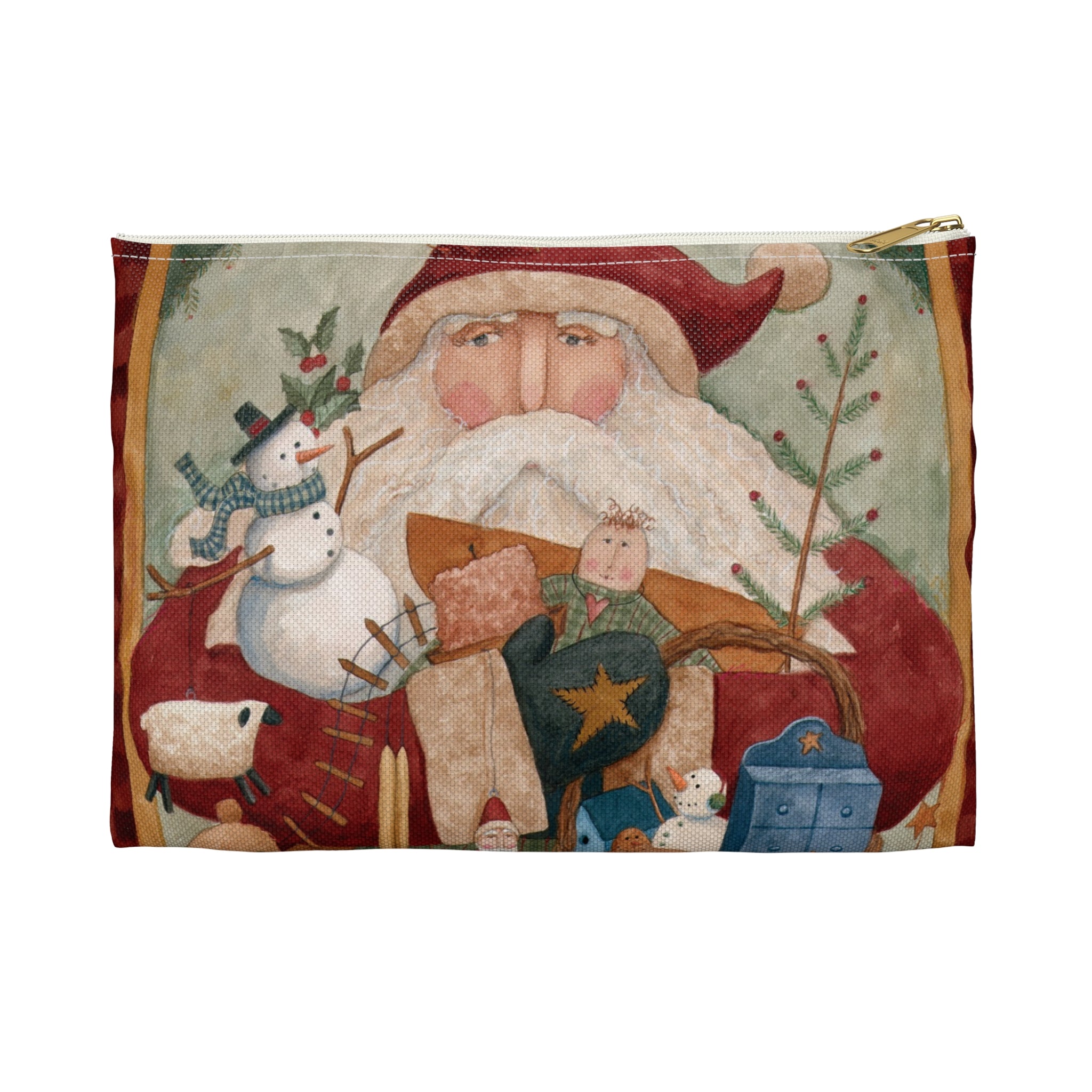Christmas Primitives Accessory Pouch