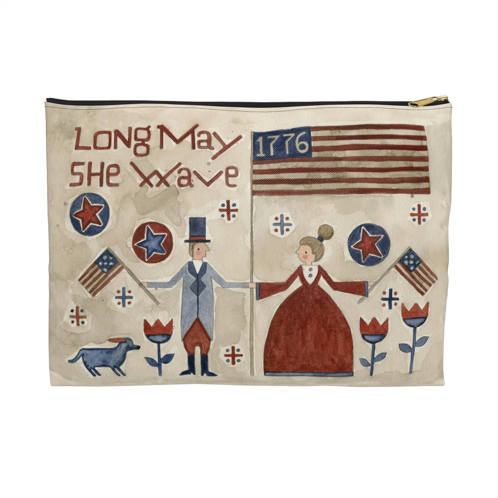 Long May She Wave Accessory Pouch