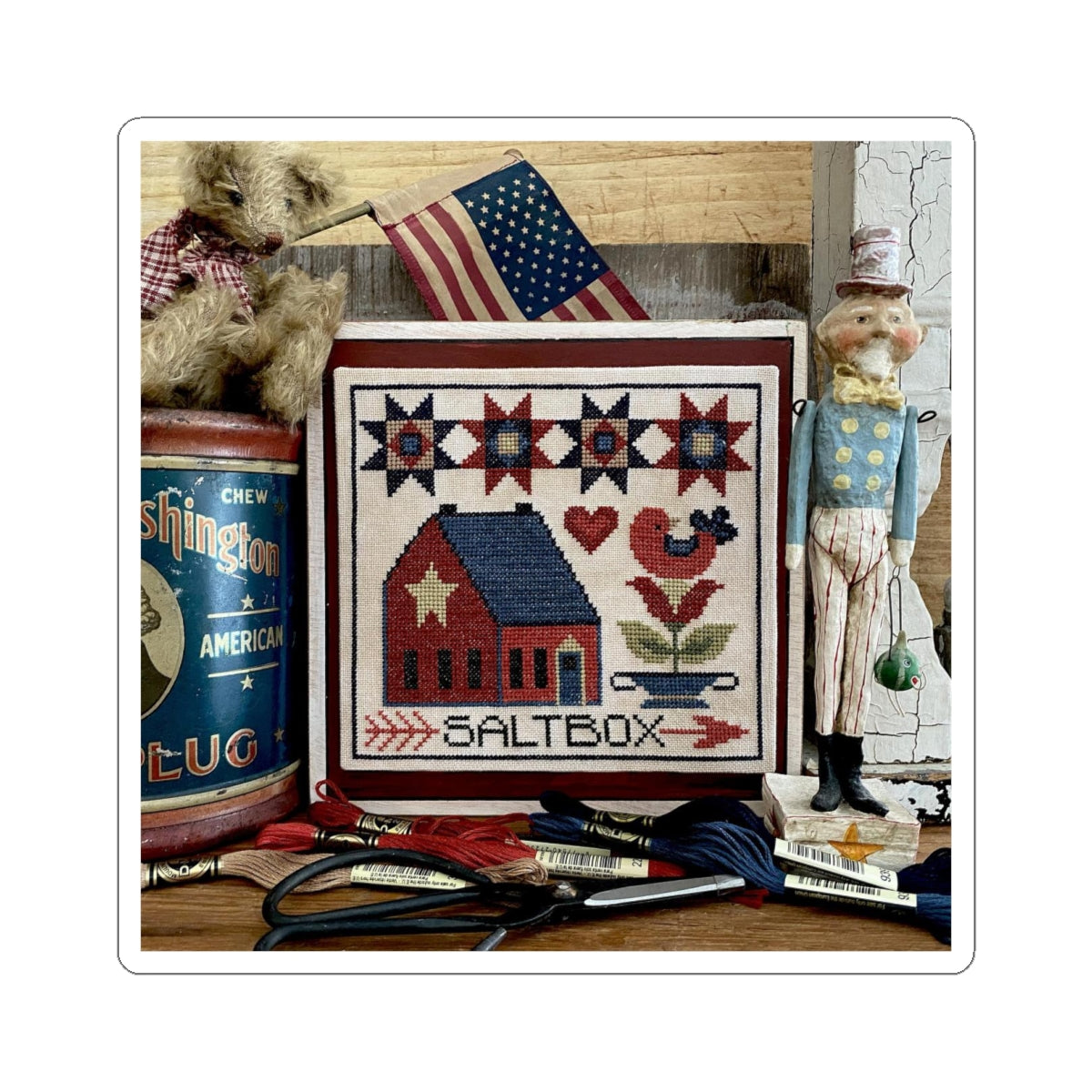 Saltbox Kiss-Cut Stickers