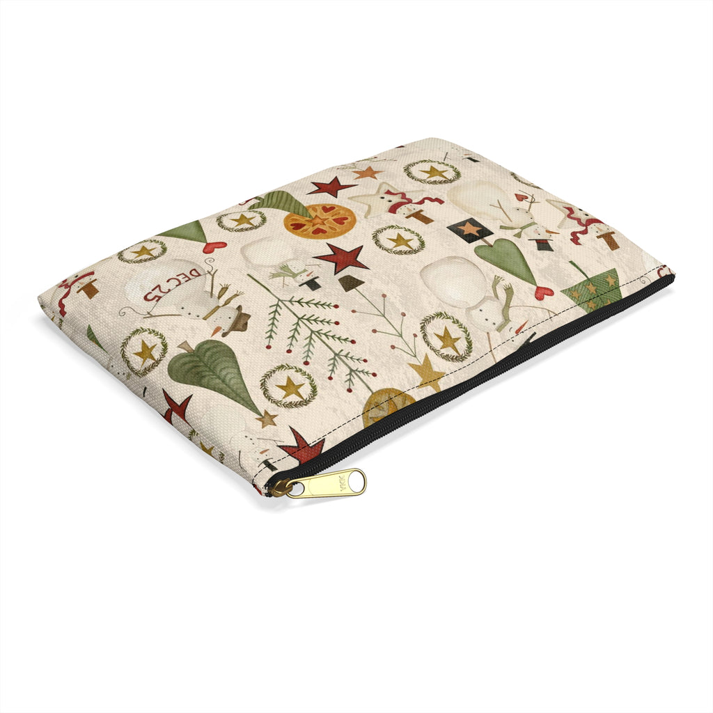 Jacks and Trees beige Accessory Pouch