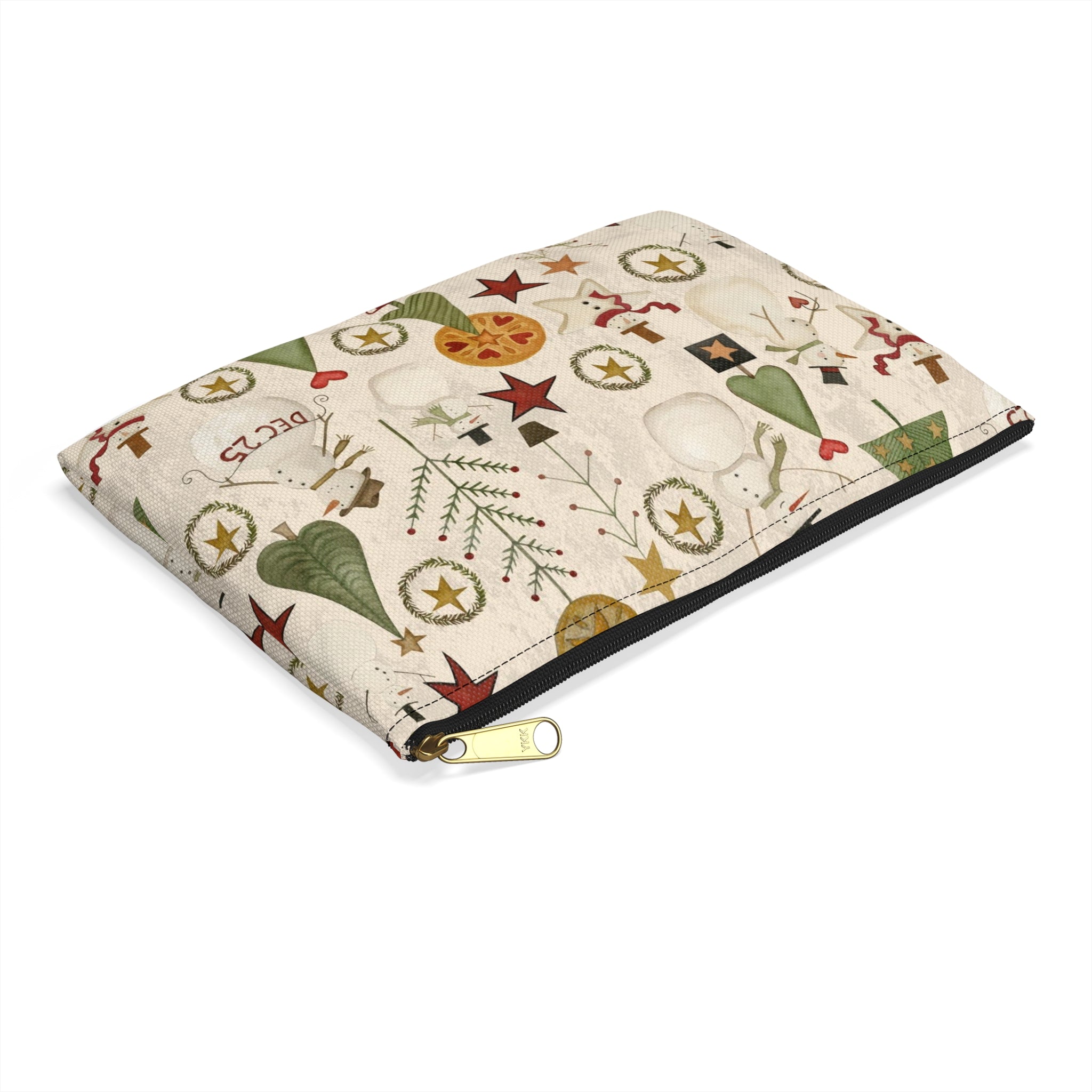Jacks and Trees beige Accessory Pouch